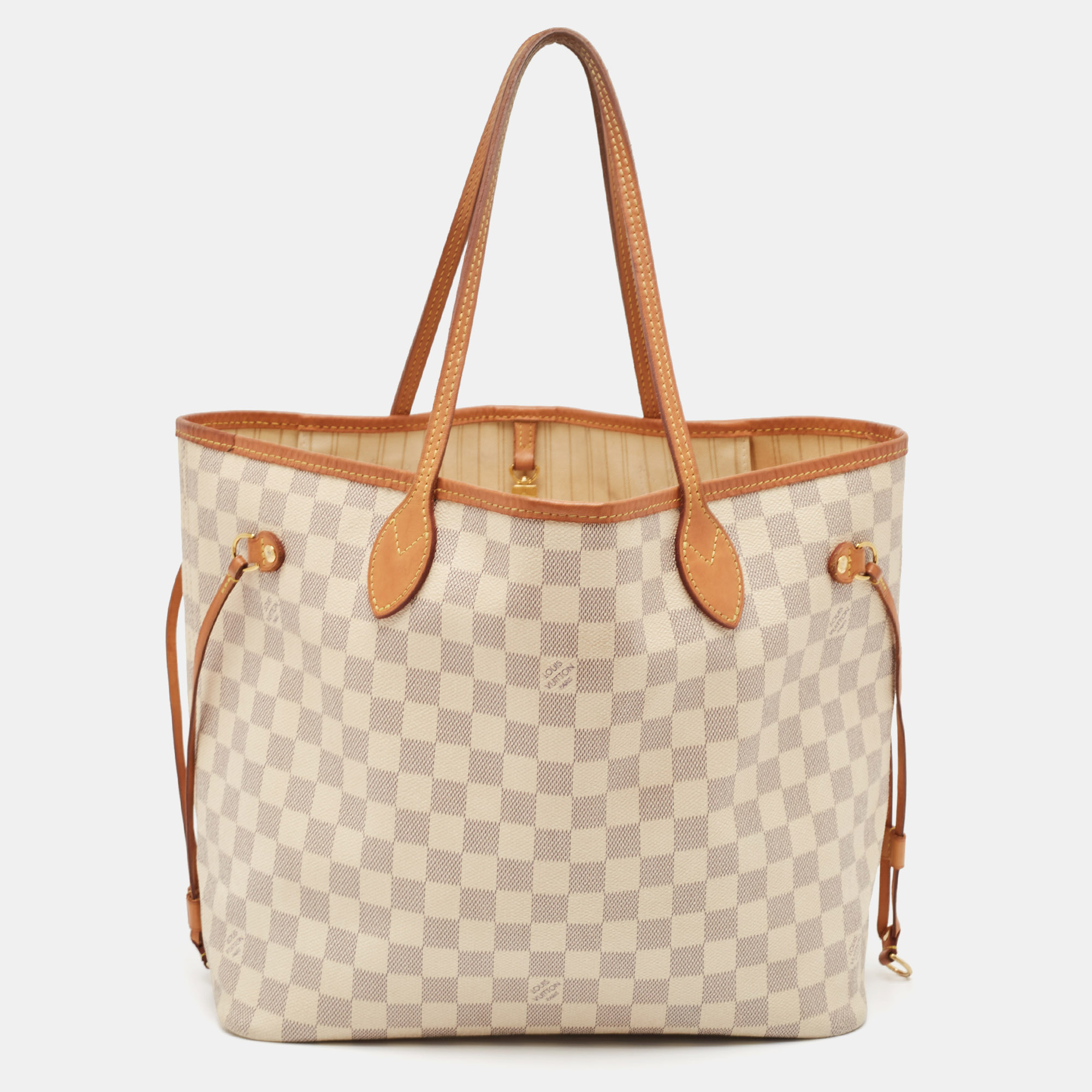 

Louis Vuitton Damier Azur Canvas Neverfull MM Bag, Grey