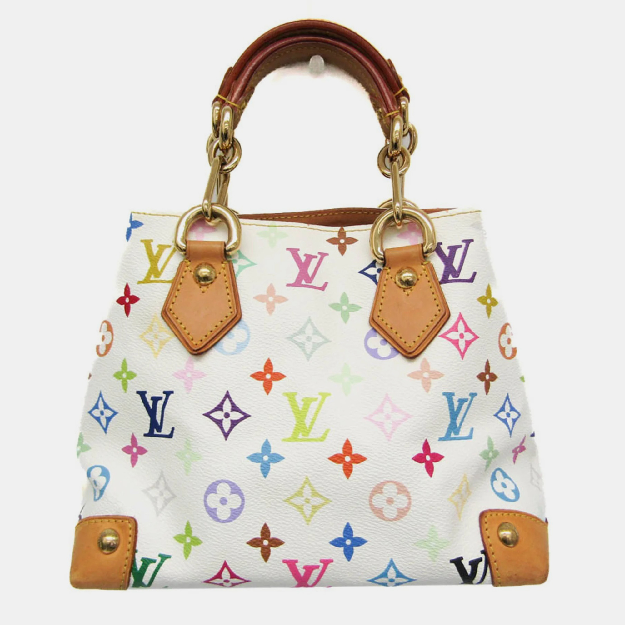 

Louis Vuitton White Multi-color Monogram Multicolore Audra Handbag, Multicolor