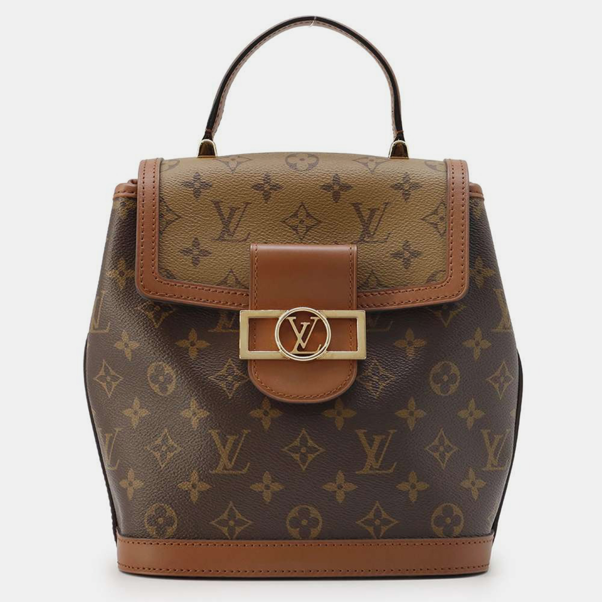 

Louis Vuitton Noir Monogram Monogram Reverse Canvas Dauphine Backpack, Black