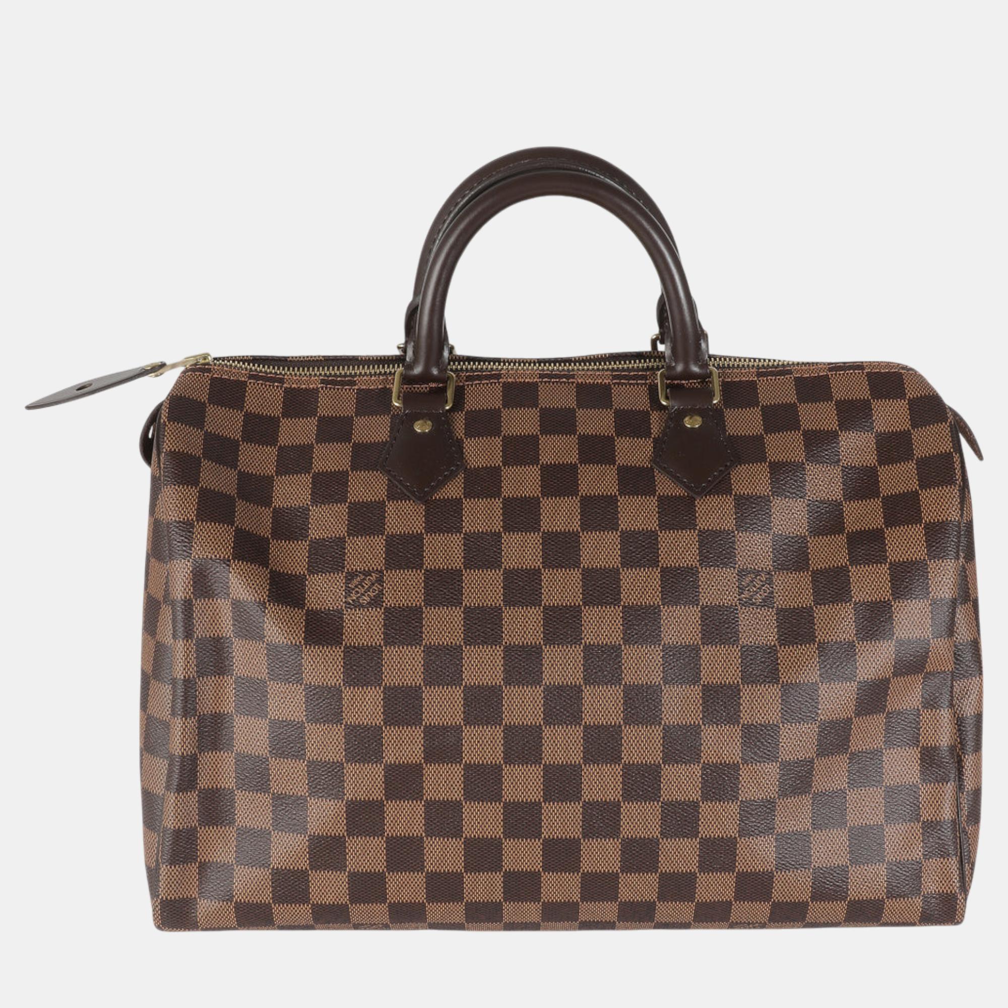 

Louis Vuitton Damier Ebene Canvas Speedy 35 bag, Brown