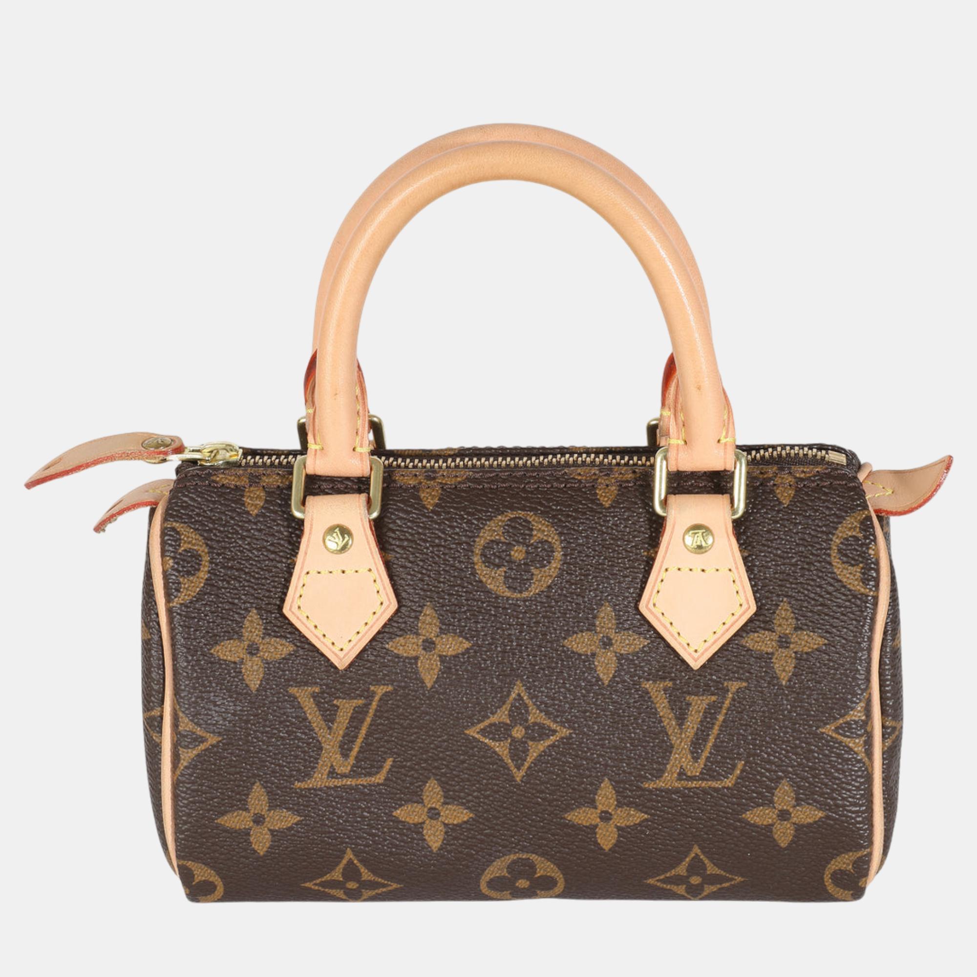 

Louis Vuitton Monogram Canvas Nano Speedy bag, Brown