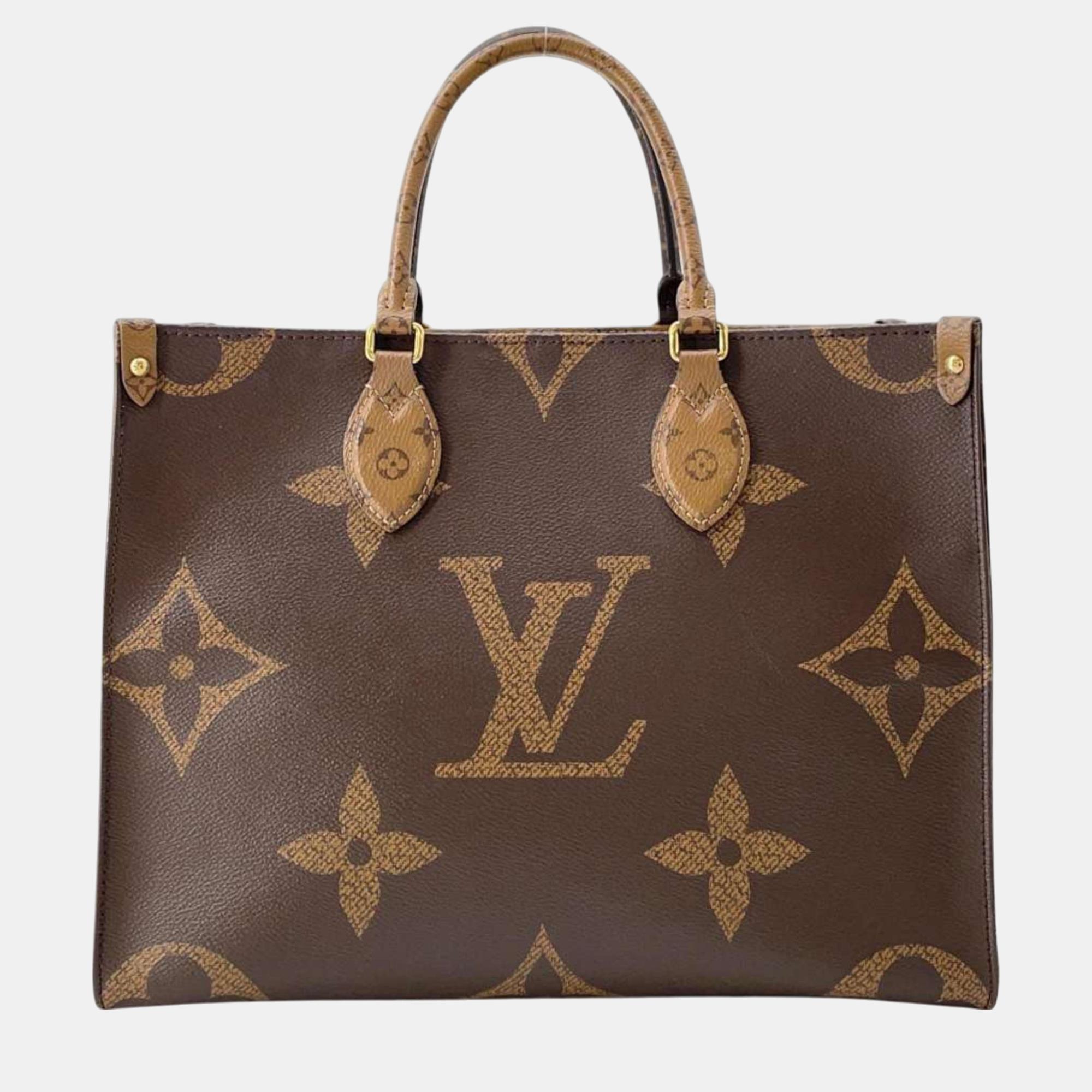 

Louis Vuitton Tote Bag Monogram Reverse Giant On the Go MM, Brown