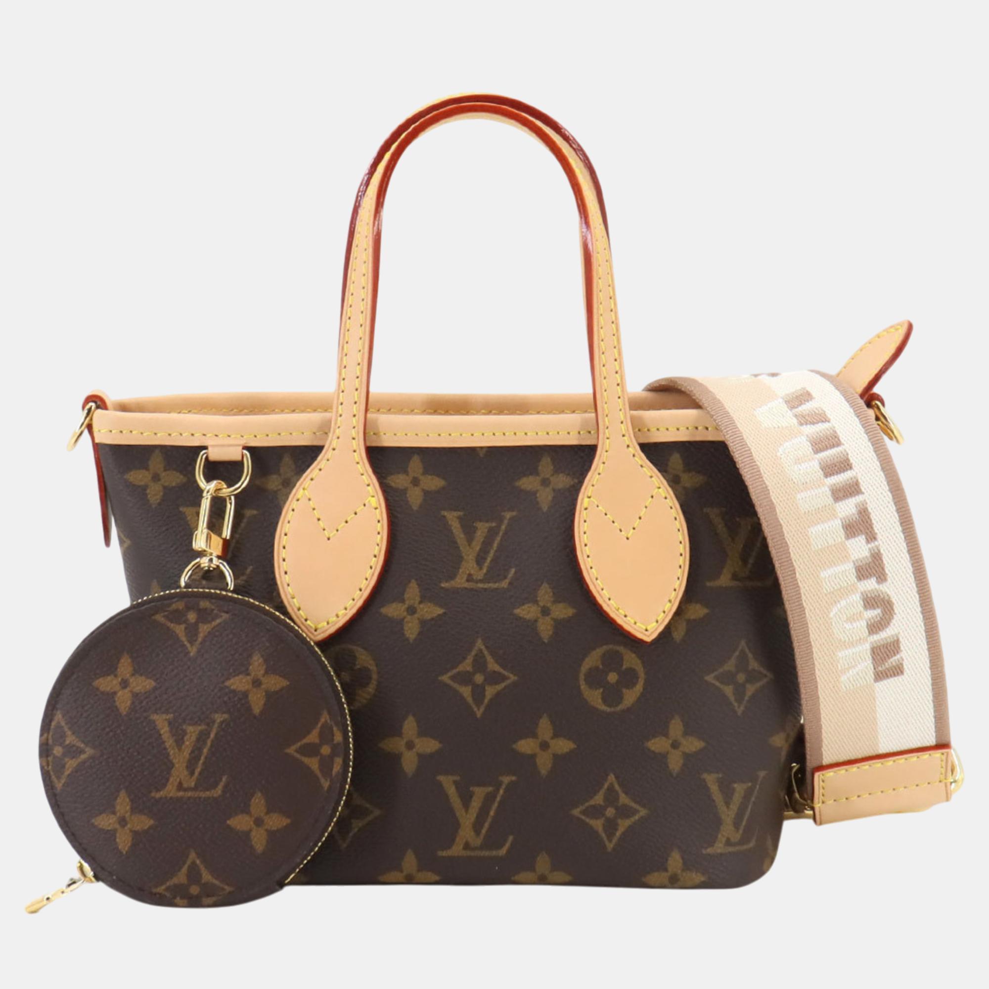 

Louis Vuitton Brown Monogram Neverfull BB Tote Bag