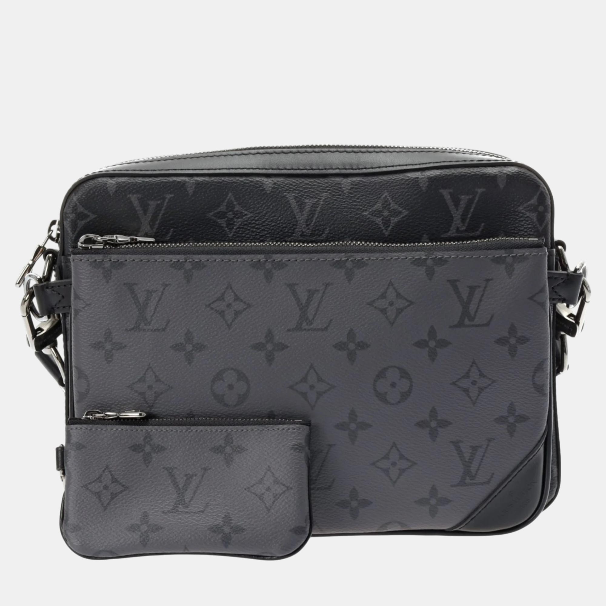 

Louis Vuitton Monogram Eclipse Trio Black/Grey Leather Shoulder Bag