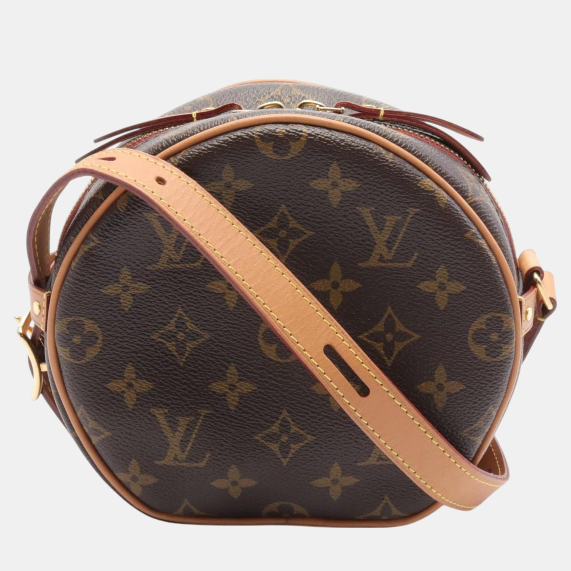 

Louis Vuitton Coated Canvas Monogram Brown Boite Chapeau Souple PM Shoulder Bag