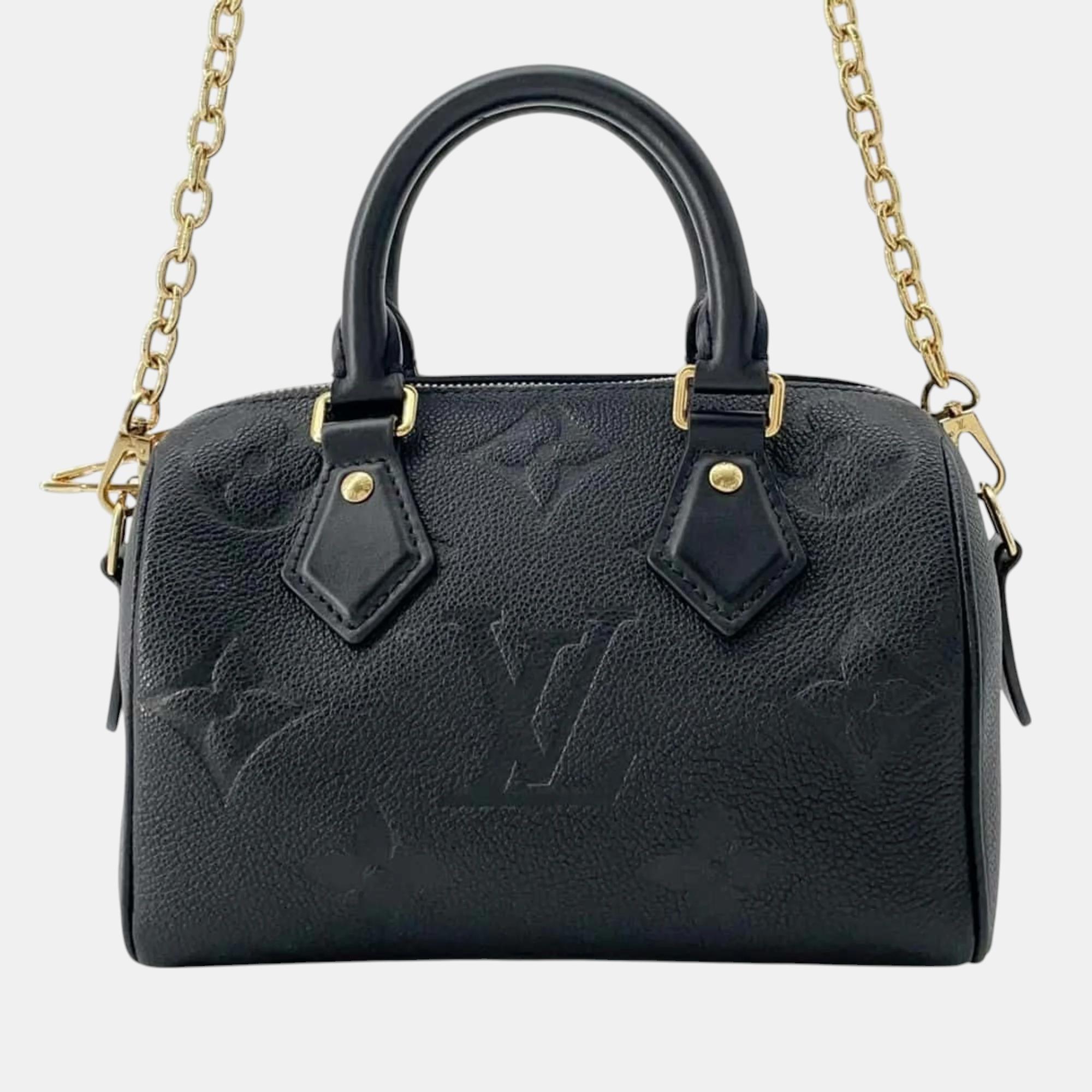 

Louis Vuitton Black Monogram Empreinte Speedy Bandouliere 20 bag