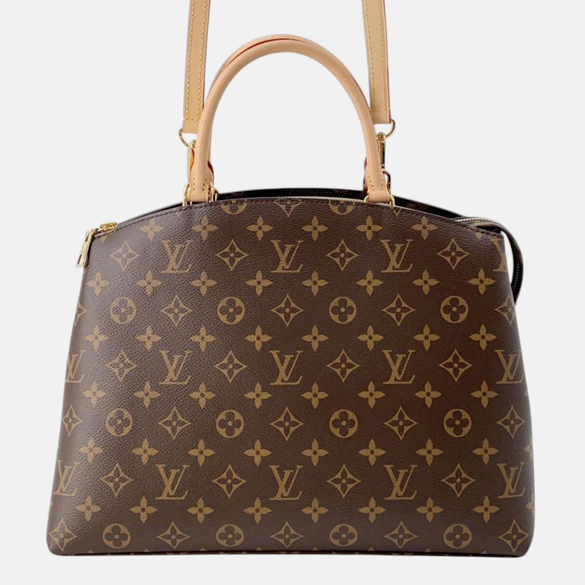 

Louis Vuitton Monogram Grand Palais MM Handbag, Brown