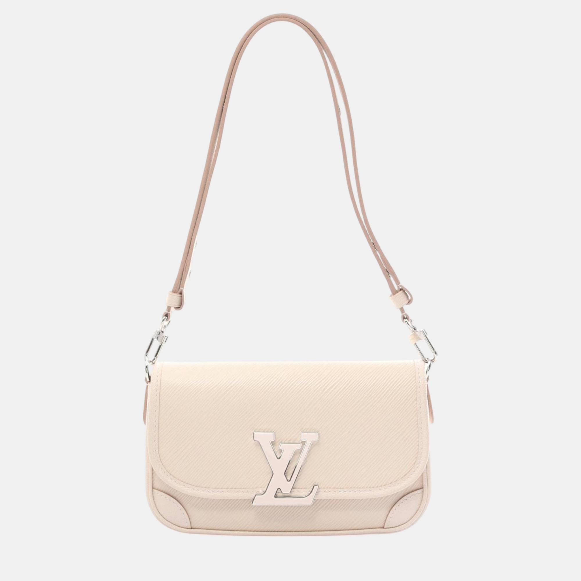 

Louis Vuitton Leather Ivory Bussi NM Epi Quartz Shoulder Bag, Cream