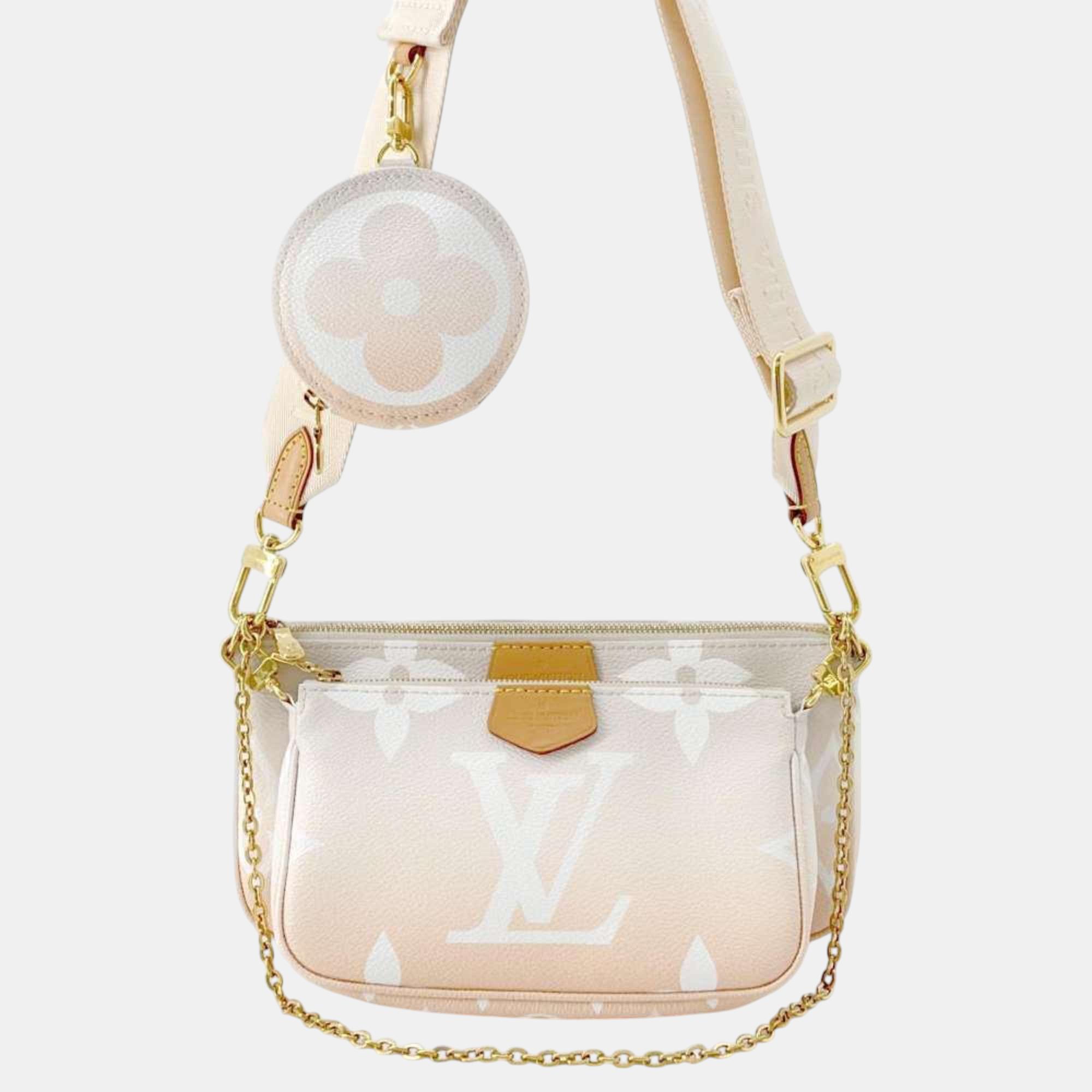 

Louis Vuitton Monogram Giant Multi Pochette Shoulder Bag, Beige