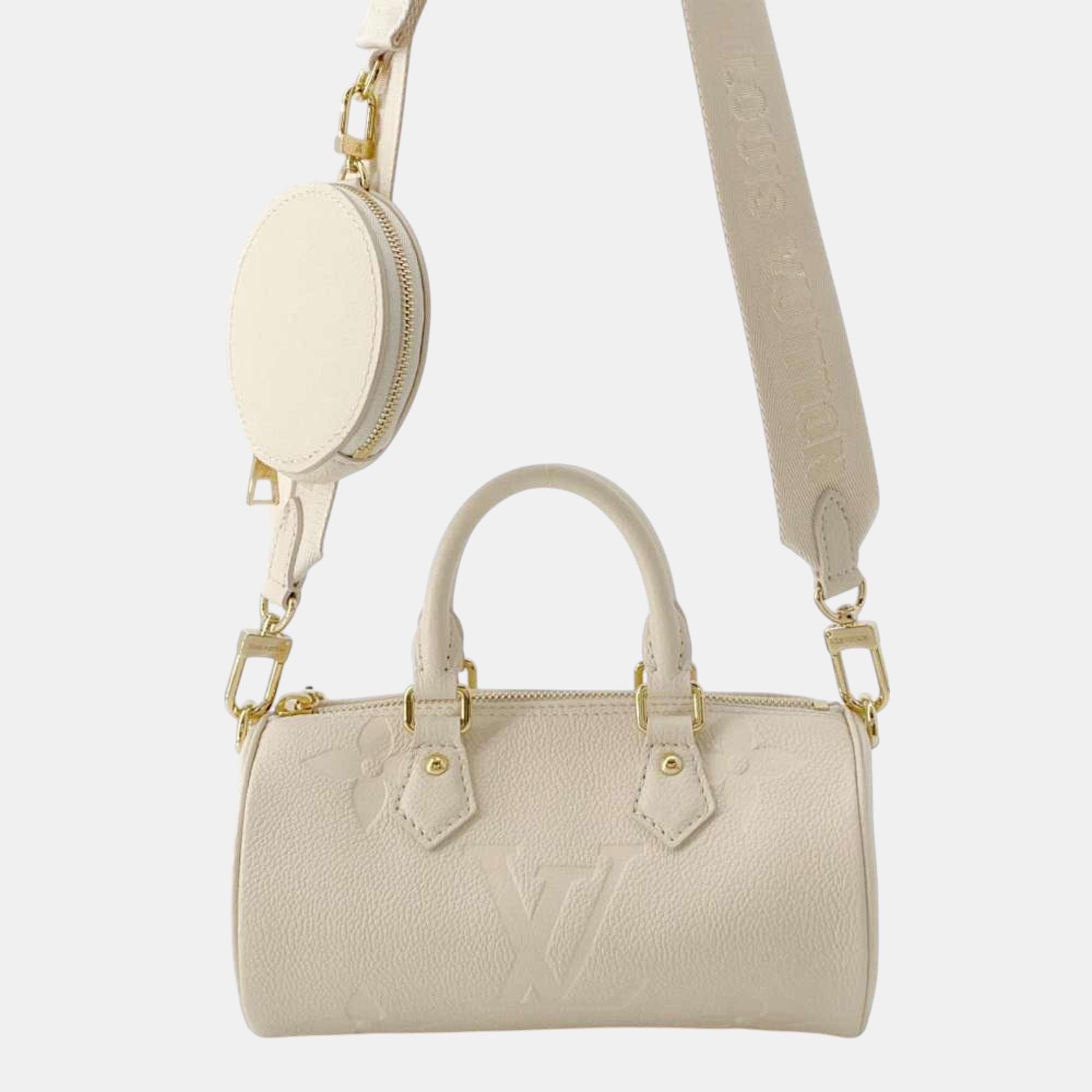 

Louis Vuitton Ivory Monogram Empreinte Papillon BB Handbag, Cream