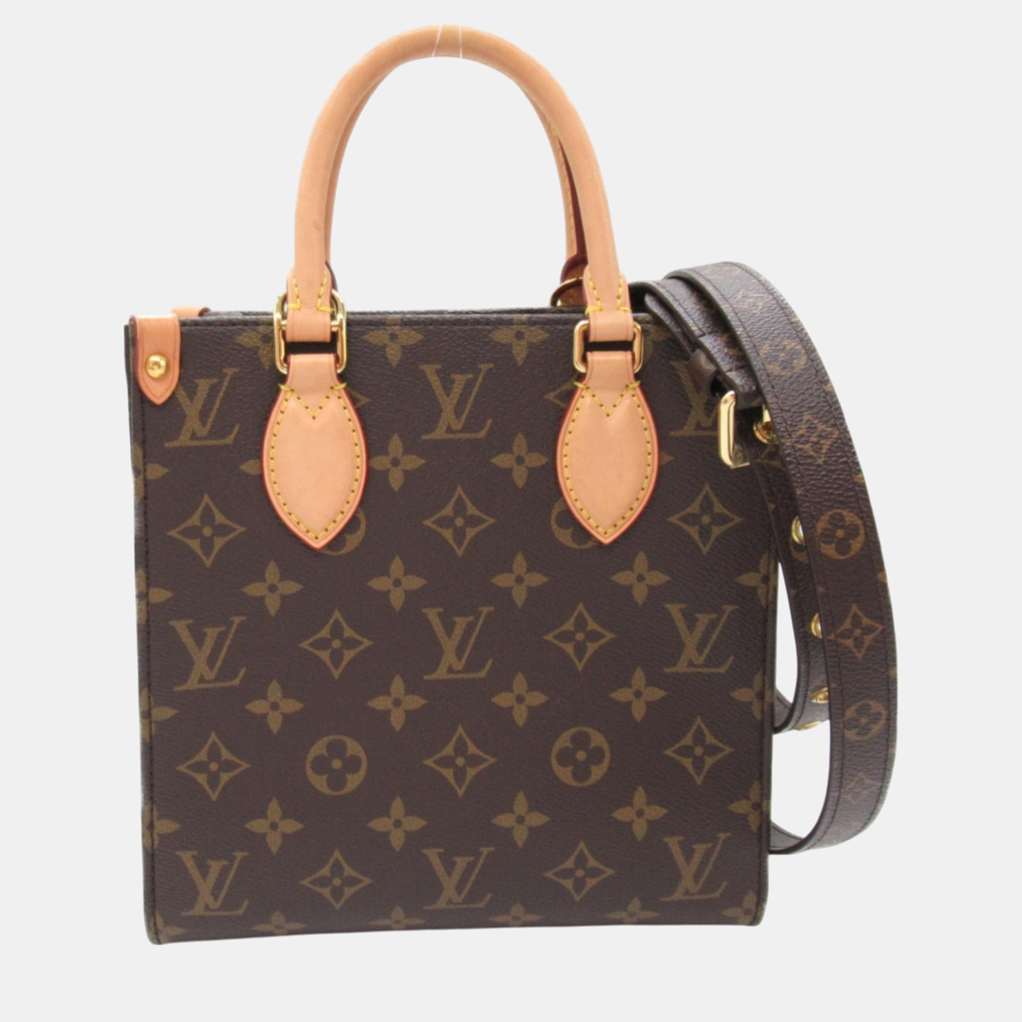 

Louis Vuitton Coated canvas Monogram Brown Sac Plat BB shoulder Bag