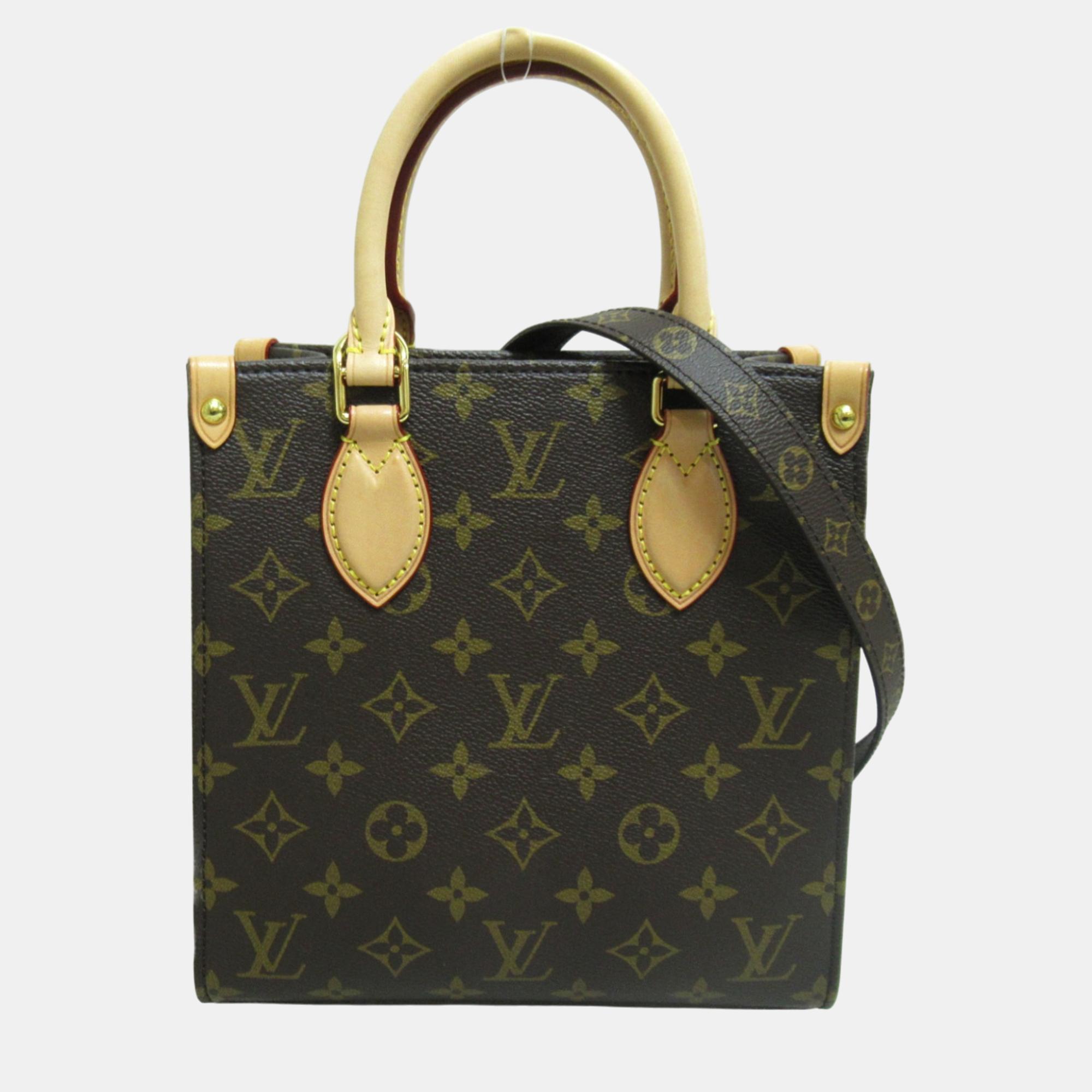 

Louis Vuitton Sac Plat BB Brown PVC coated canvas bag