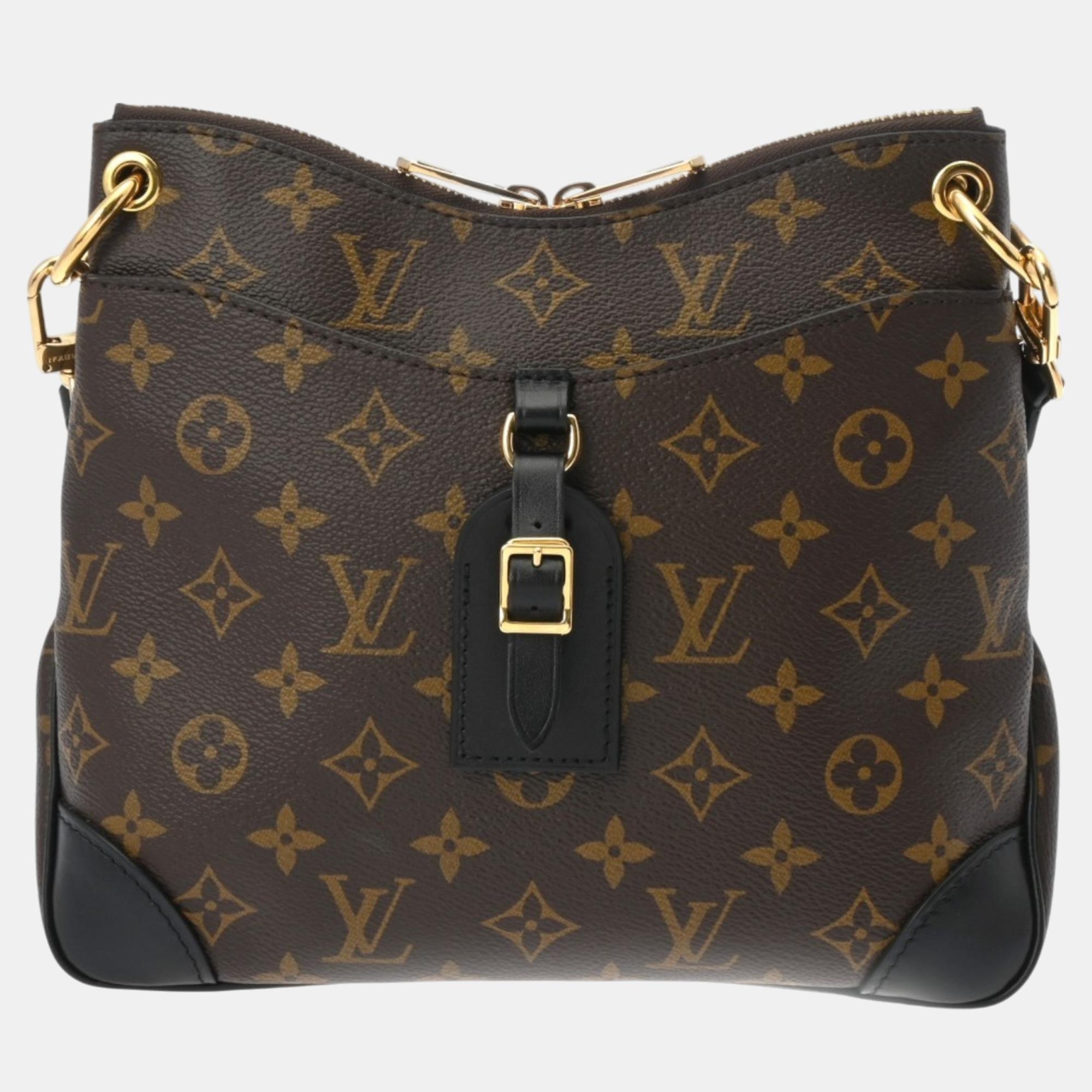 

Louis Vuitton Brown/Noir Canvas Monogram Odeon NM PM Shoulder Bag