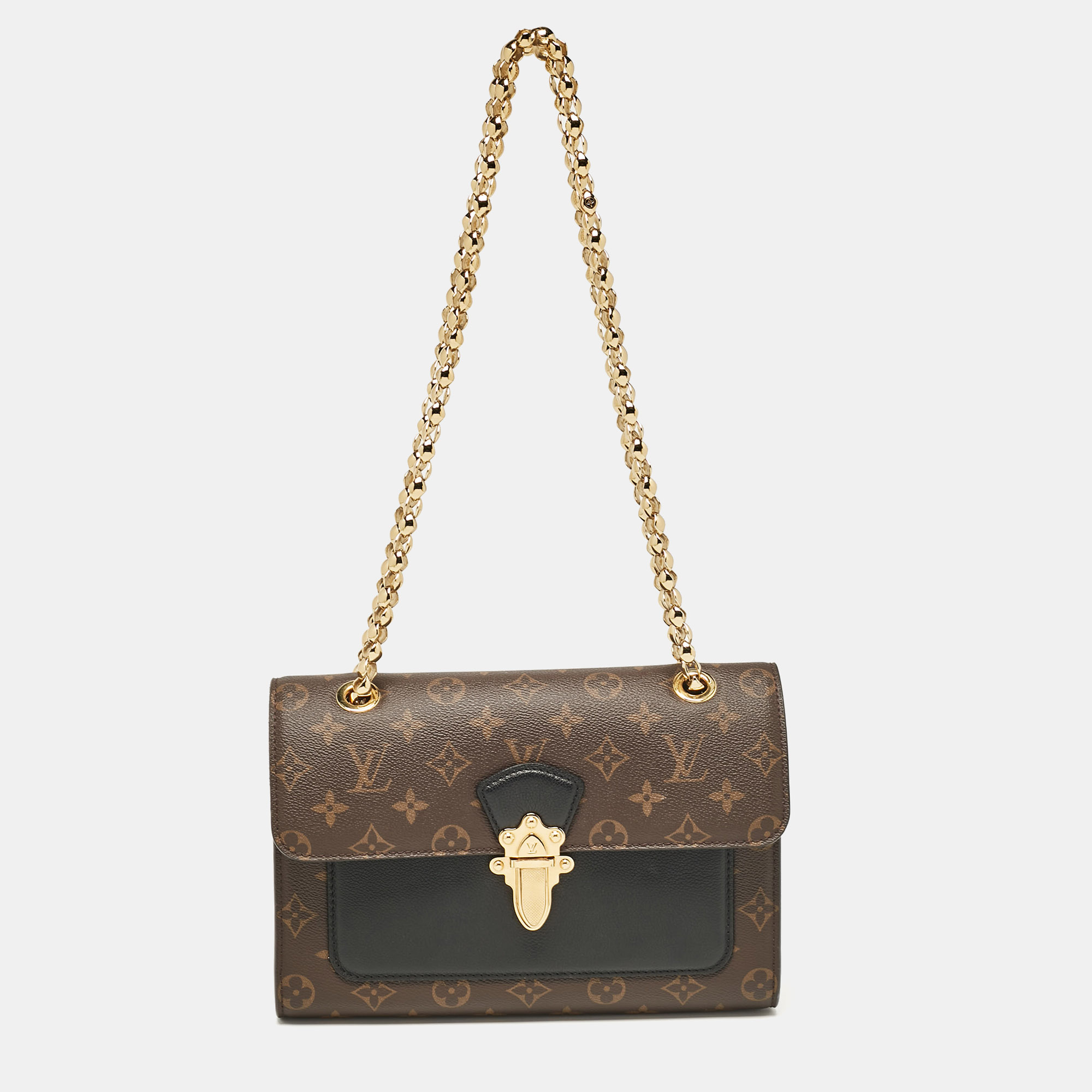 

Louis Vuitton Raisin Monogram Canvas Victoire Chain Bag, Brown