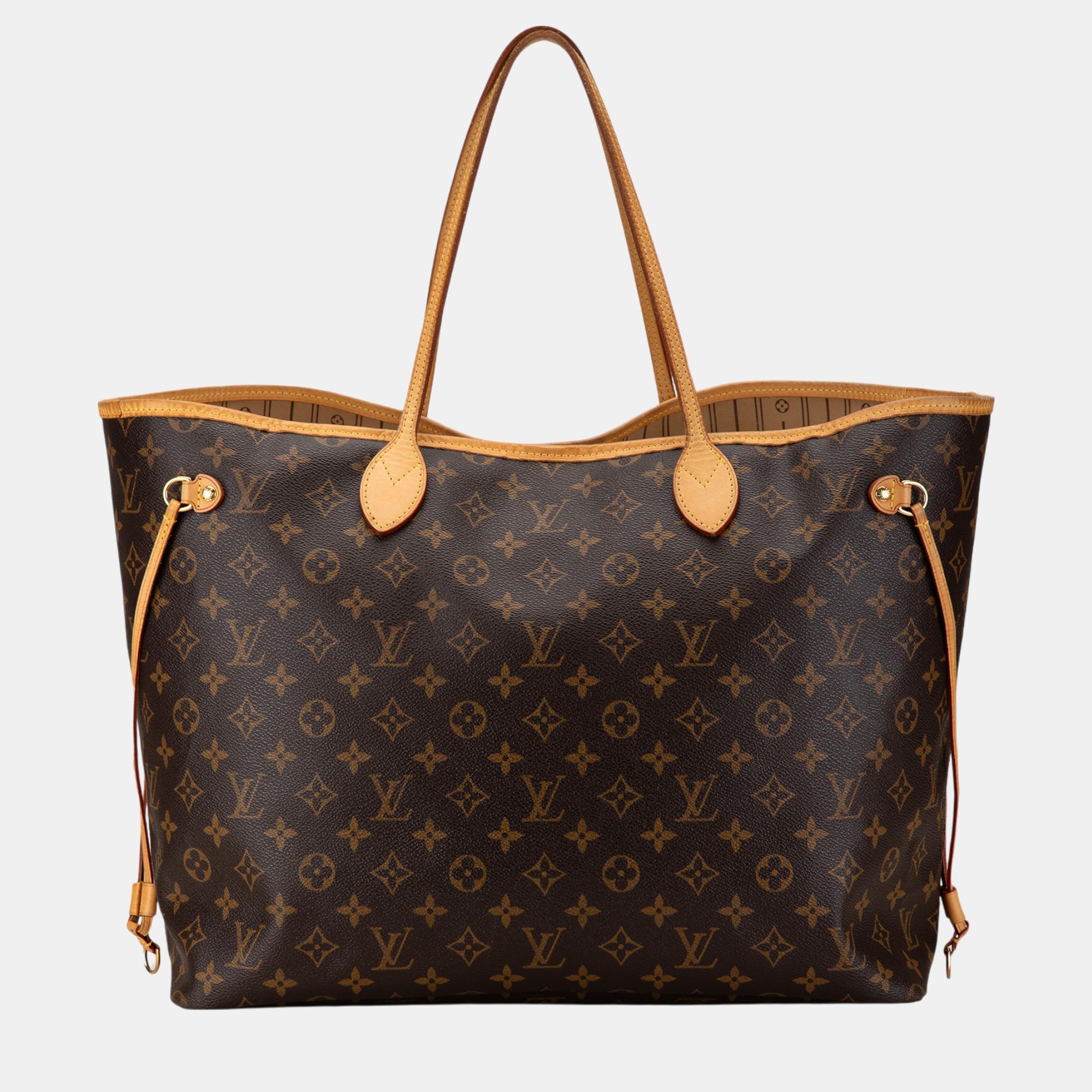 

Louis Vuitton Monogram Neverfull GM Bag, Brown