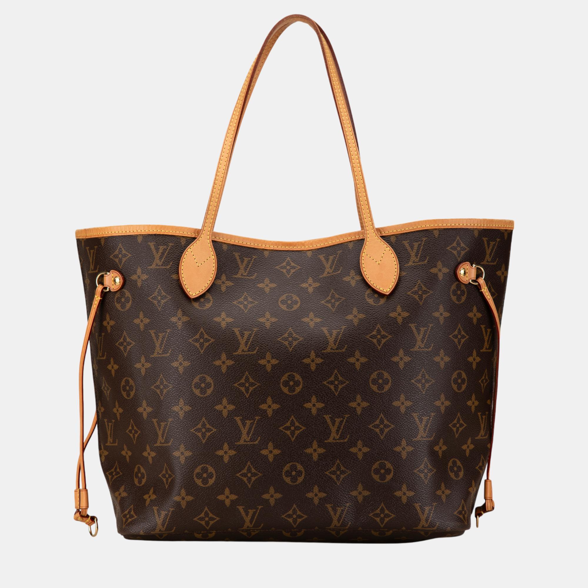 

Louis Vuitton Monogram Neverfull MM Bag, Brown