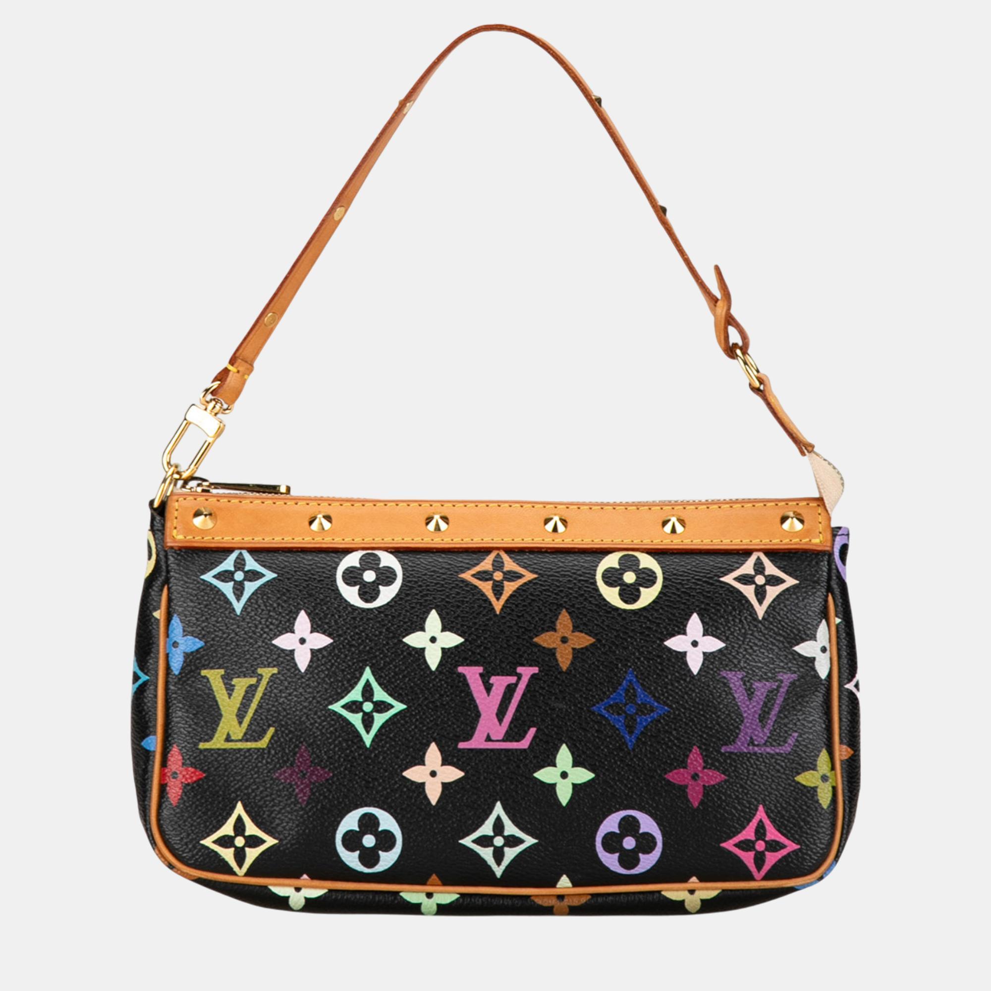 

Louis Vuitton Monogram Multicolore Pochette Accessoires, Black