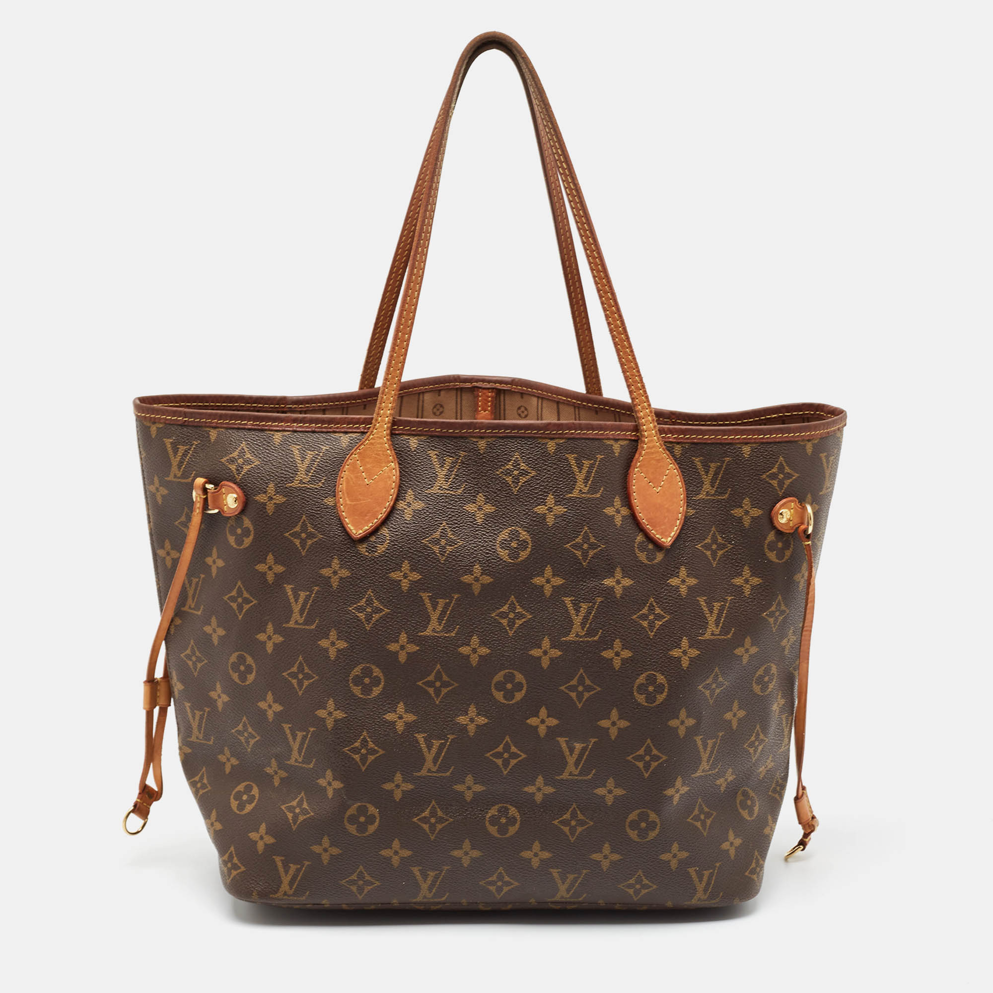 

Louis Vuitton Monogram Canvas Neverfull MM Bag, Brown