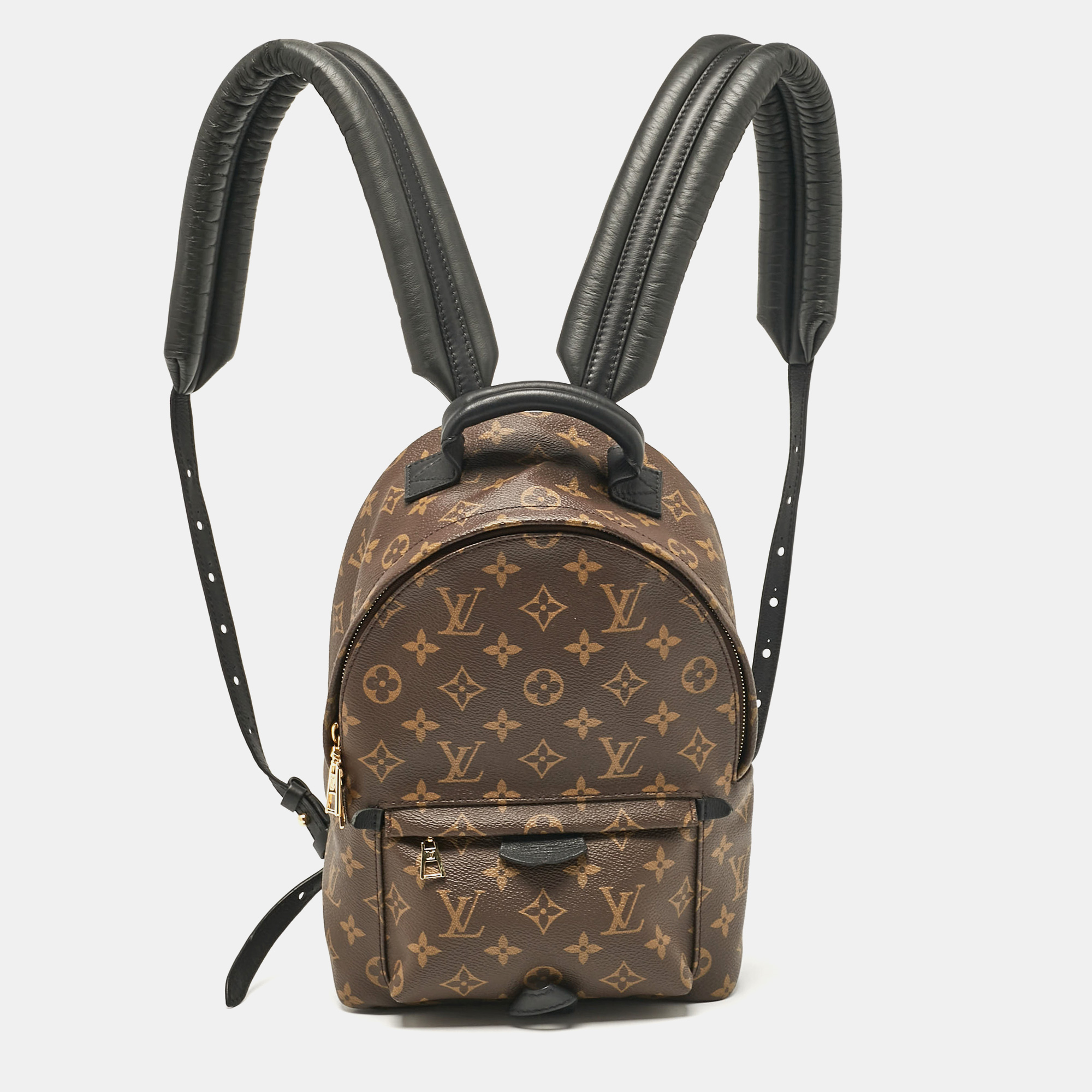 

Louis Vuitton Black Monogram Canvas Palm Springs PM Backpack, Brown