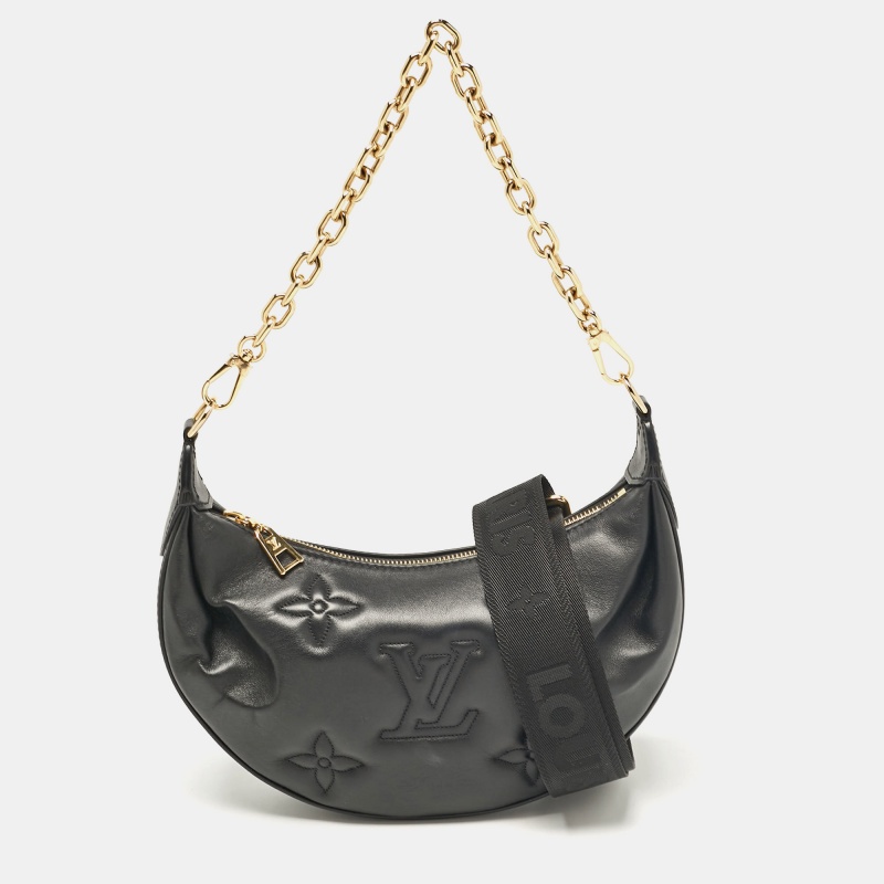 

Louis Vuitton Black Monogram Leather Over The Moon Bag