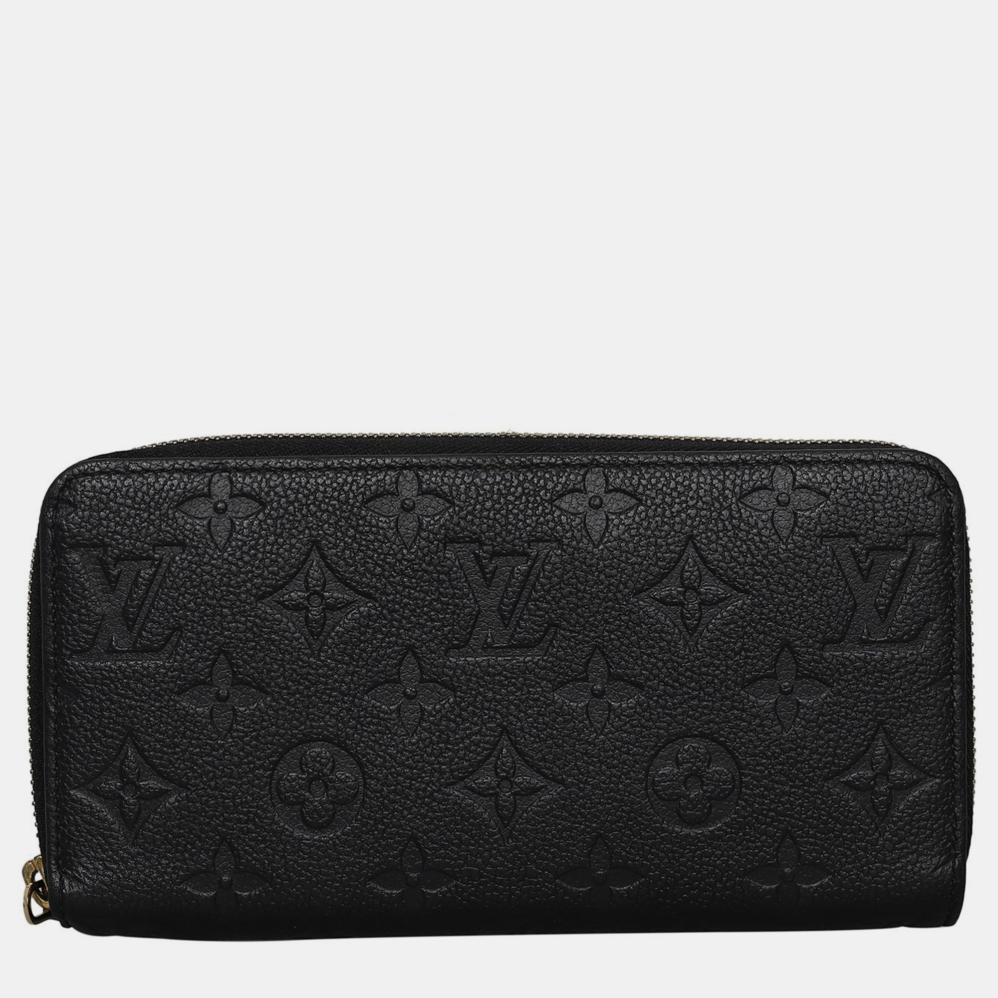 

Louis Vuitton Monogram Empreinte Zippy Wallet, Black