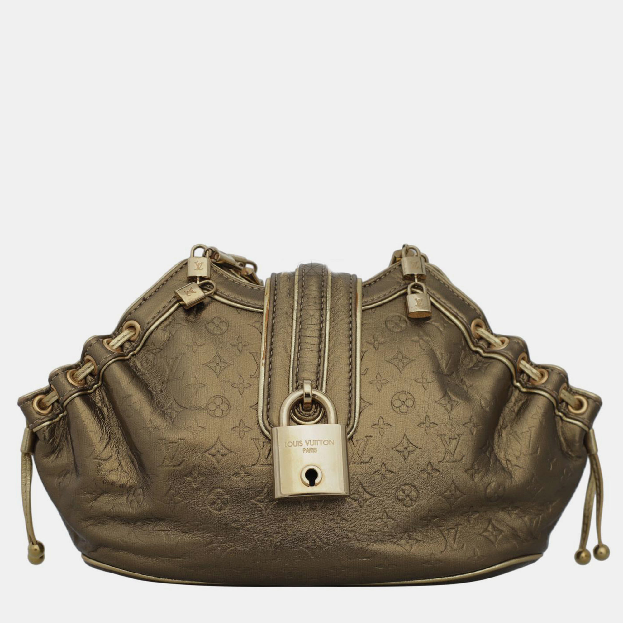 

Louis Vuitton Metallic Monogram Theda Bag, Gold