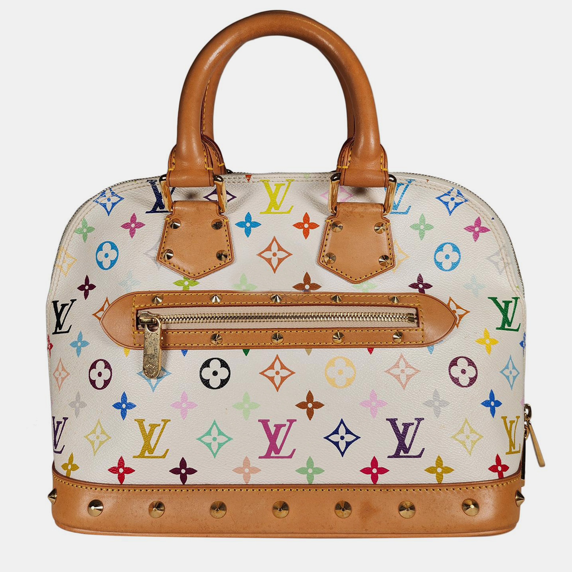 

Louis Vuitton Murakami Alma PM Bag, White