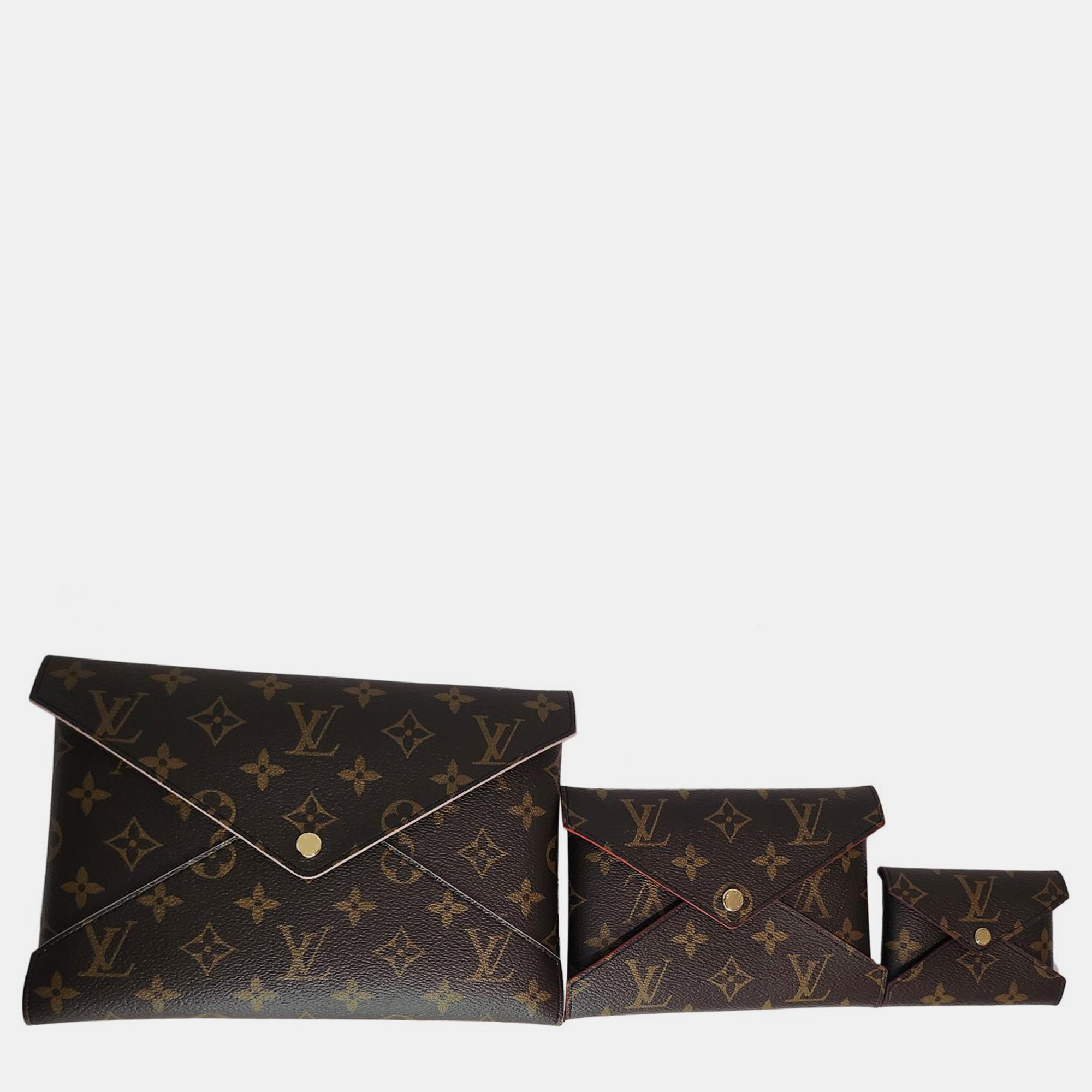 

Louis Vuitton Monogram Kirigami Pouchette Set, Brown