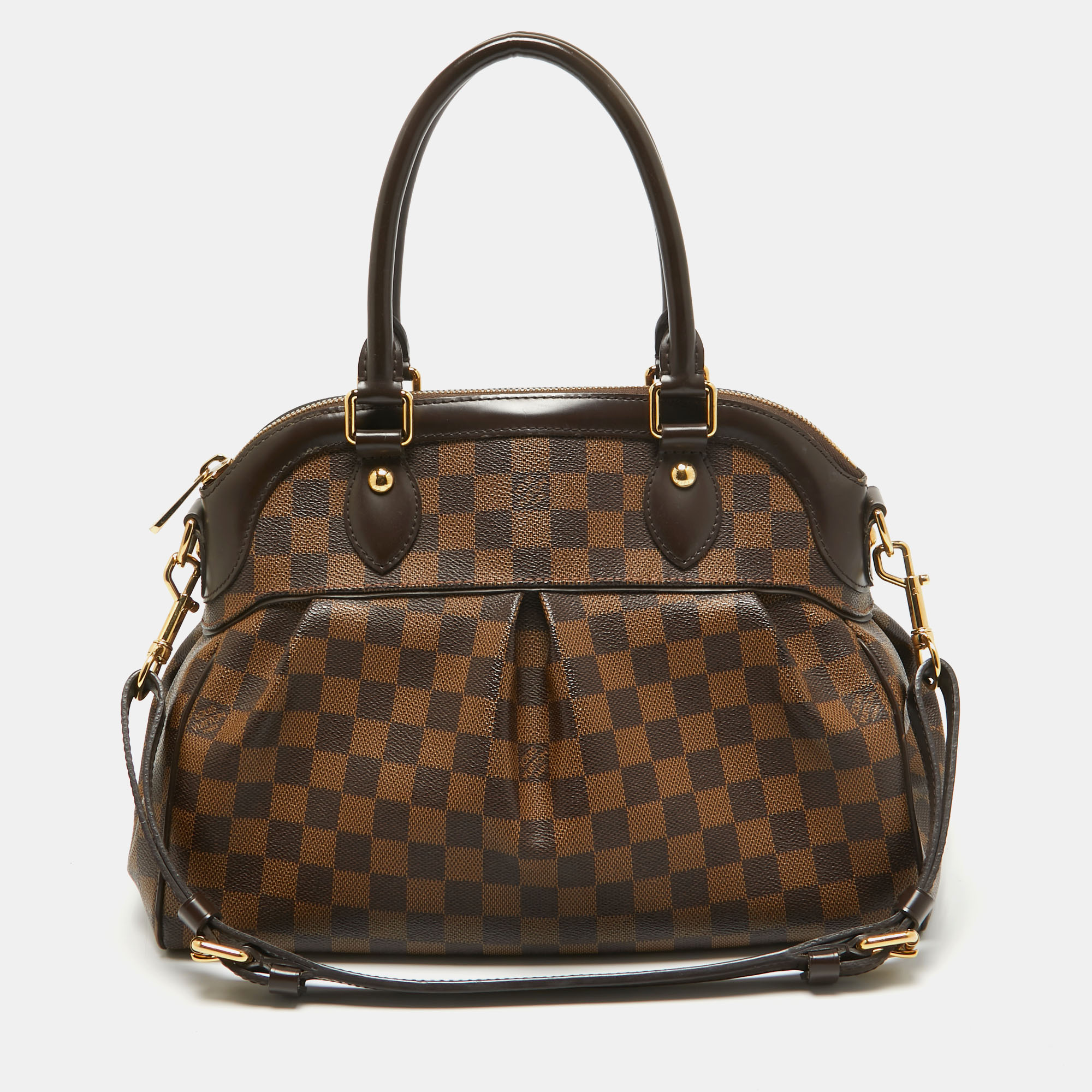 

Louis Vuitton Damier Ebene Canvas Trevi PM Bag, Brown