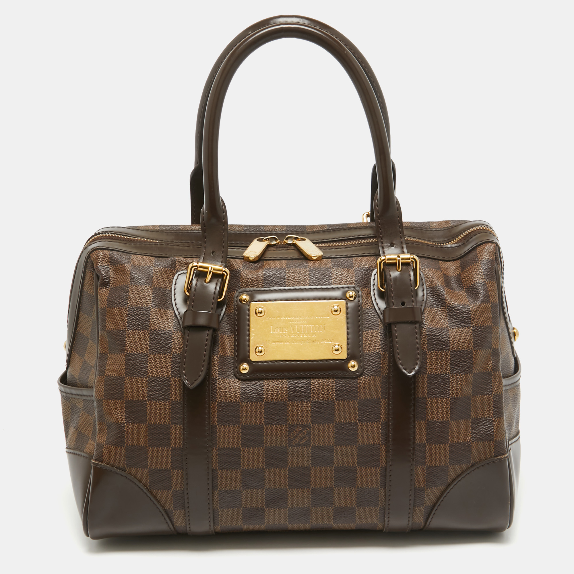 

Louis Vuitton Damier Ebene Canvas Berkeley Bag, Brown