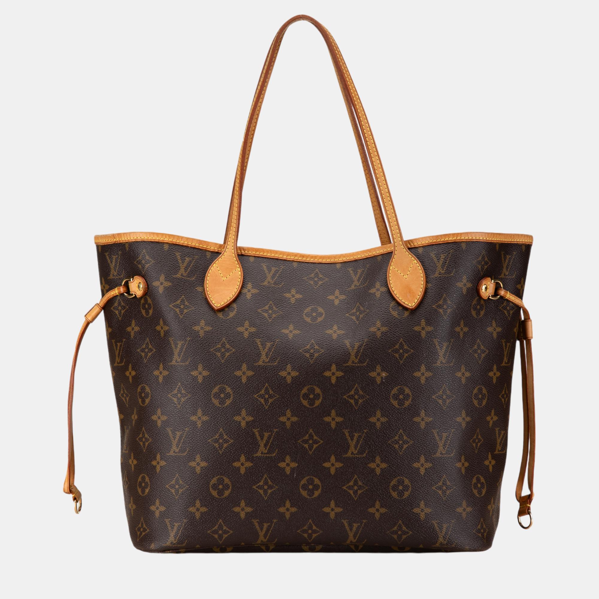 

Louis Vuitton Brown Monogram Neverfull MM