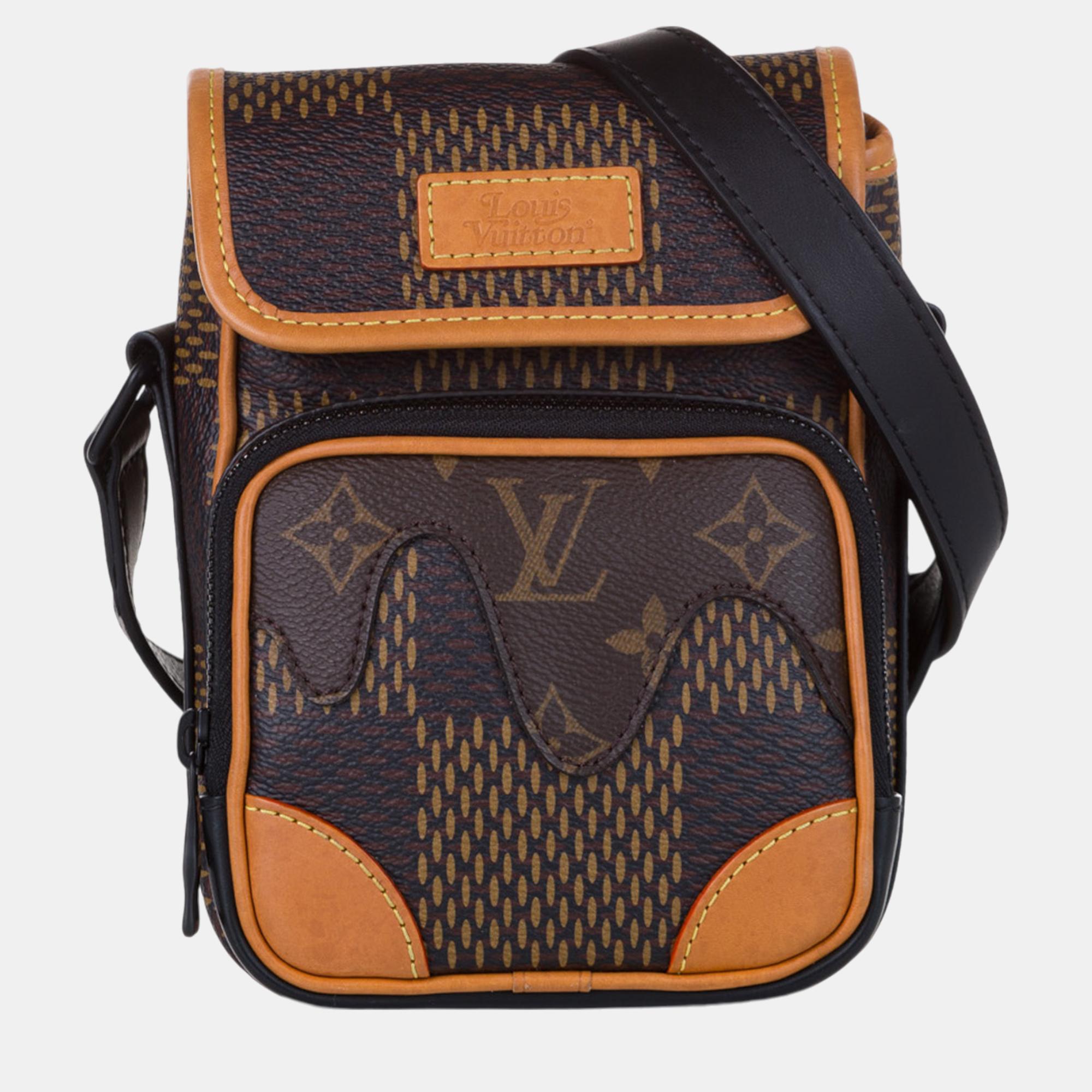 

Louis Vuitton Brown Nigo Giant Damier Ebene Monogram Nano Amazone