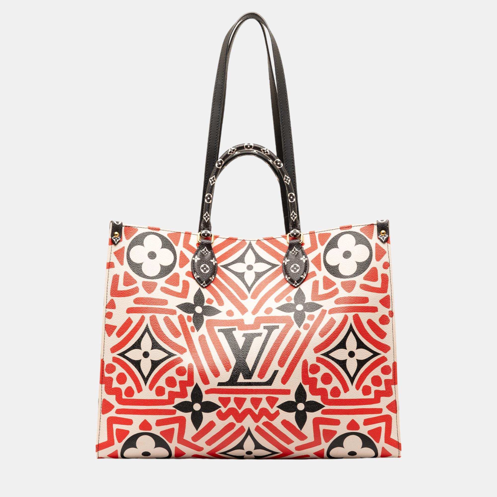 

Louis Vuitton Red/White Monogram Giant Crafty Onthego GM