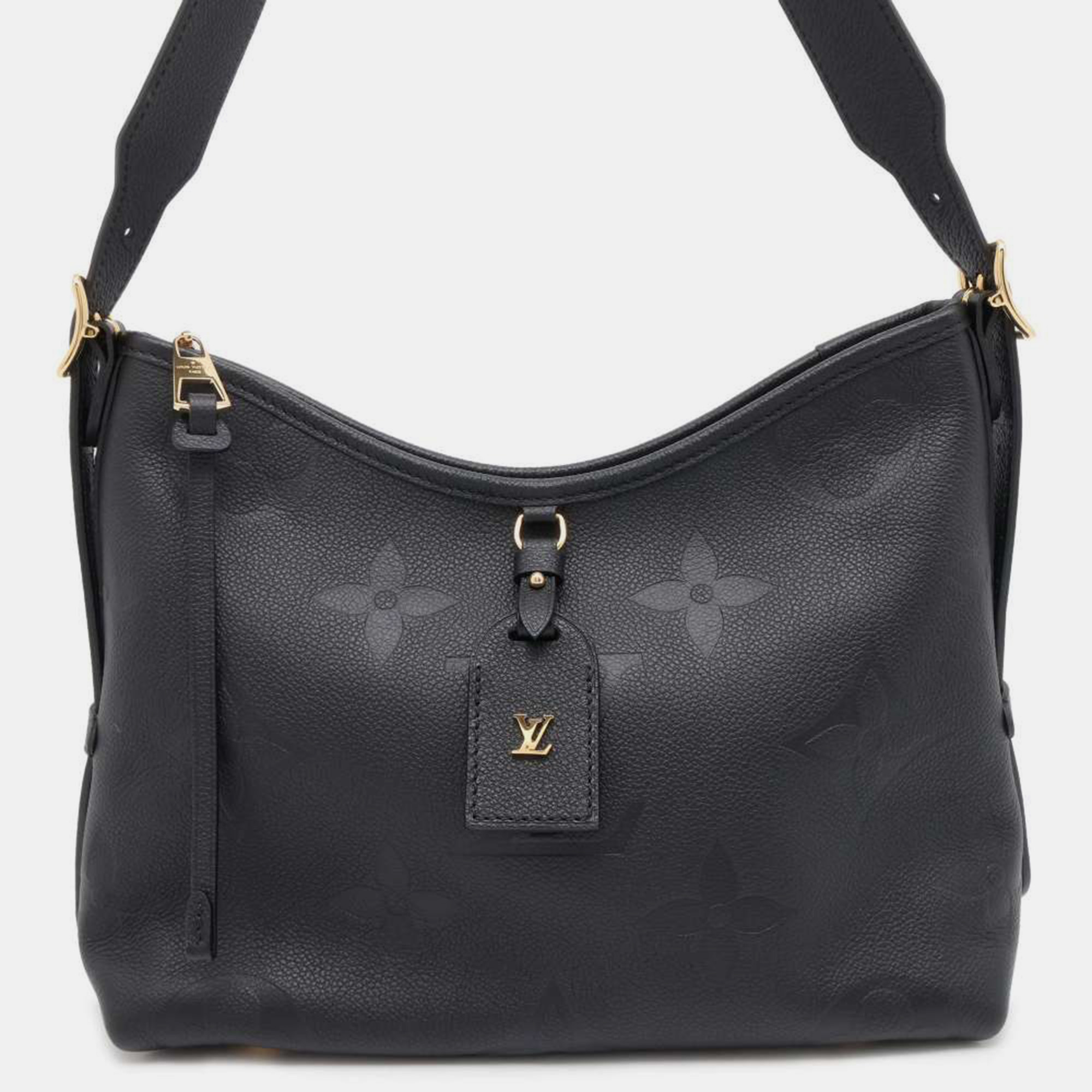 

Louis Vuitton Noir Monogram Empreinte Leather Carryall Zip NM Size PM bag, Black