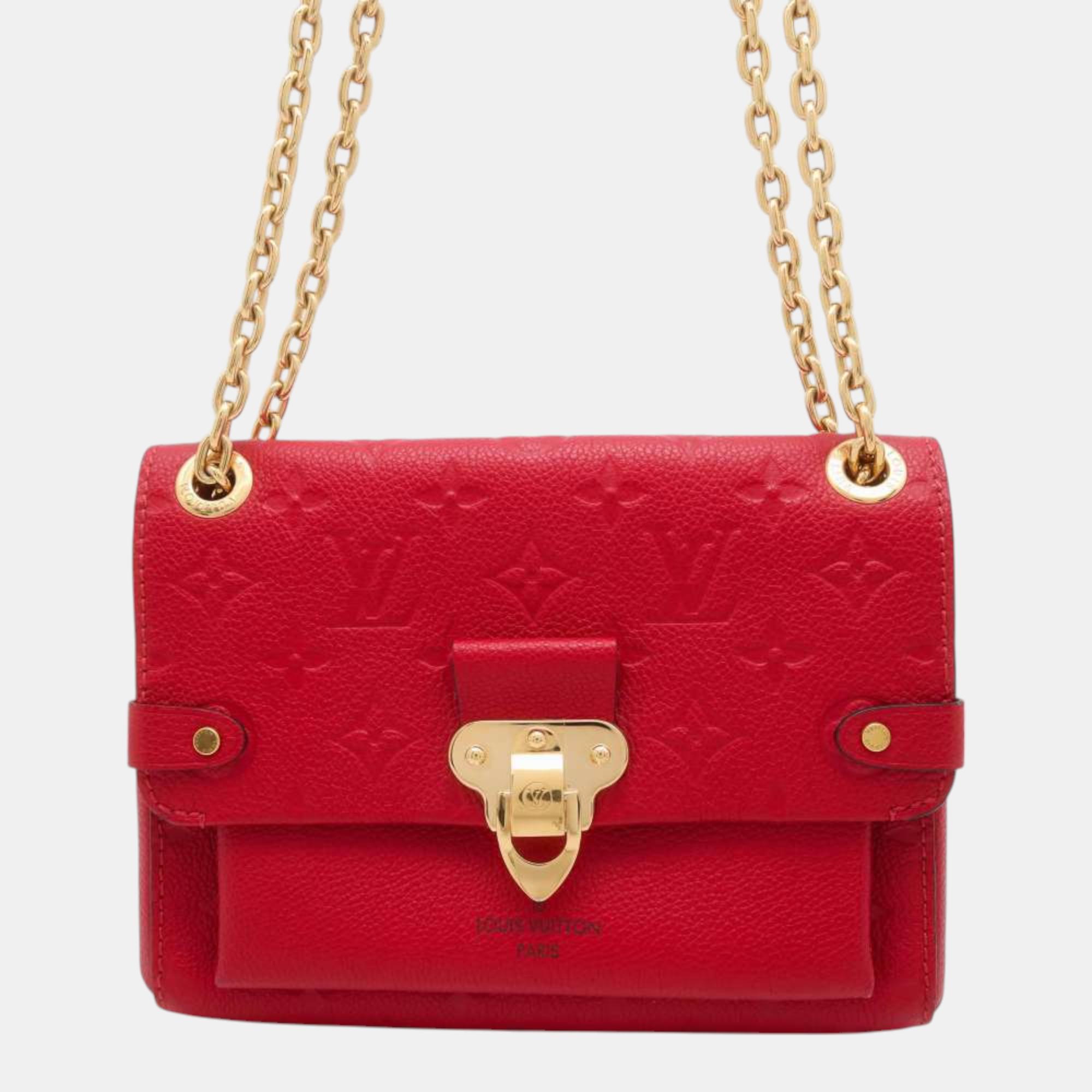 

Louis Vuitton Unsulpice Red Monogram Empreinte Leather Size PM