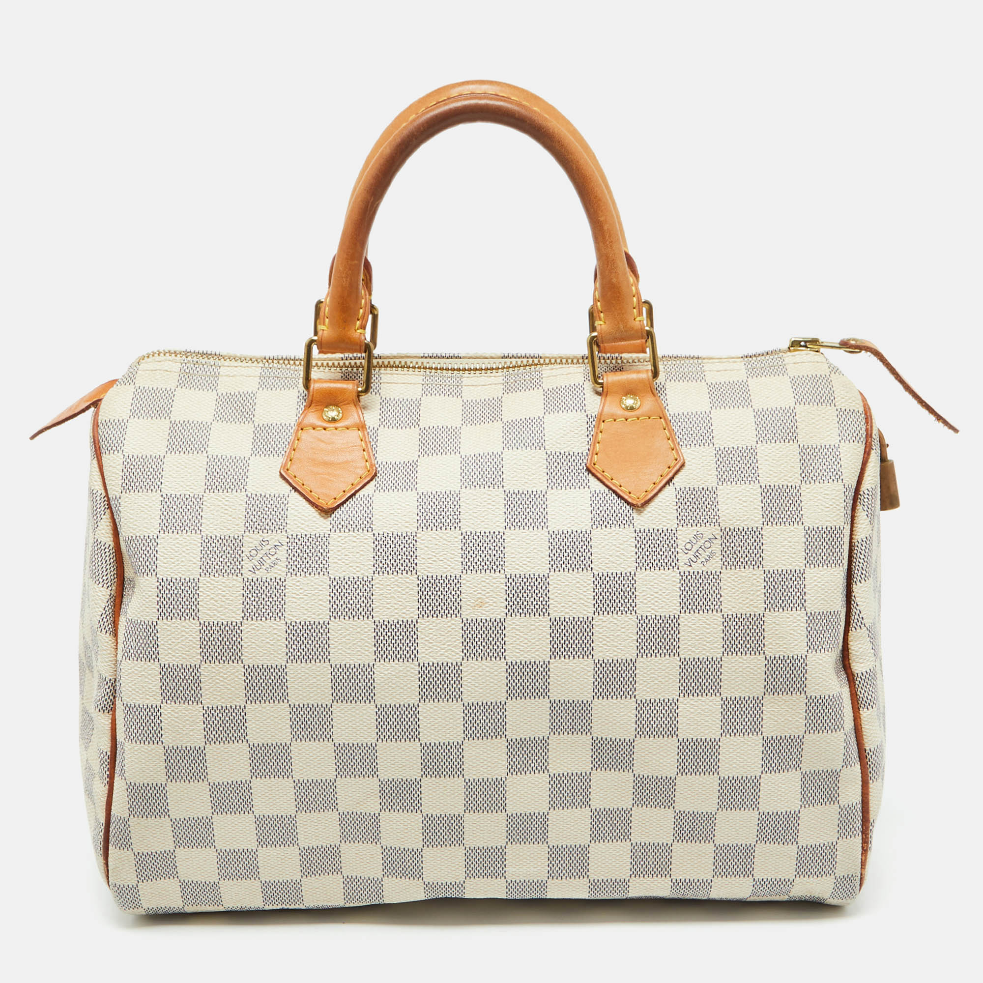 

Louis Vuitton Damier Azur Canvas Speedy 30 Bag, White