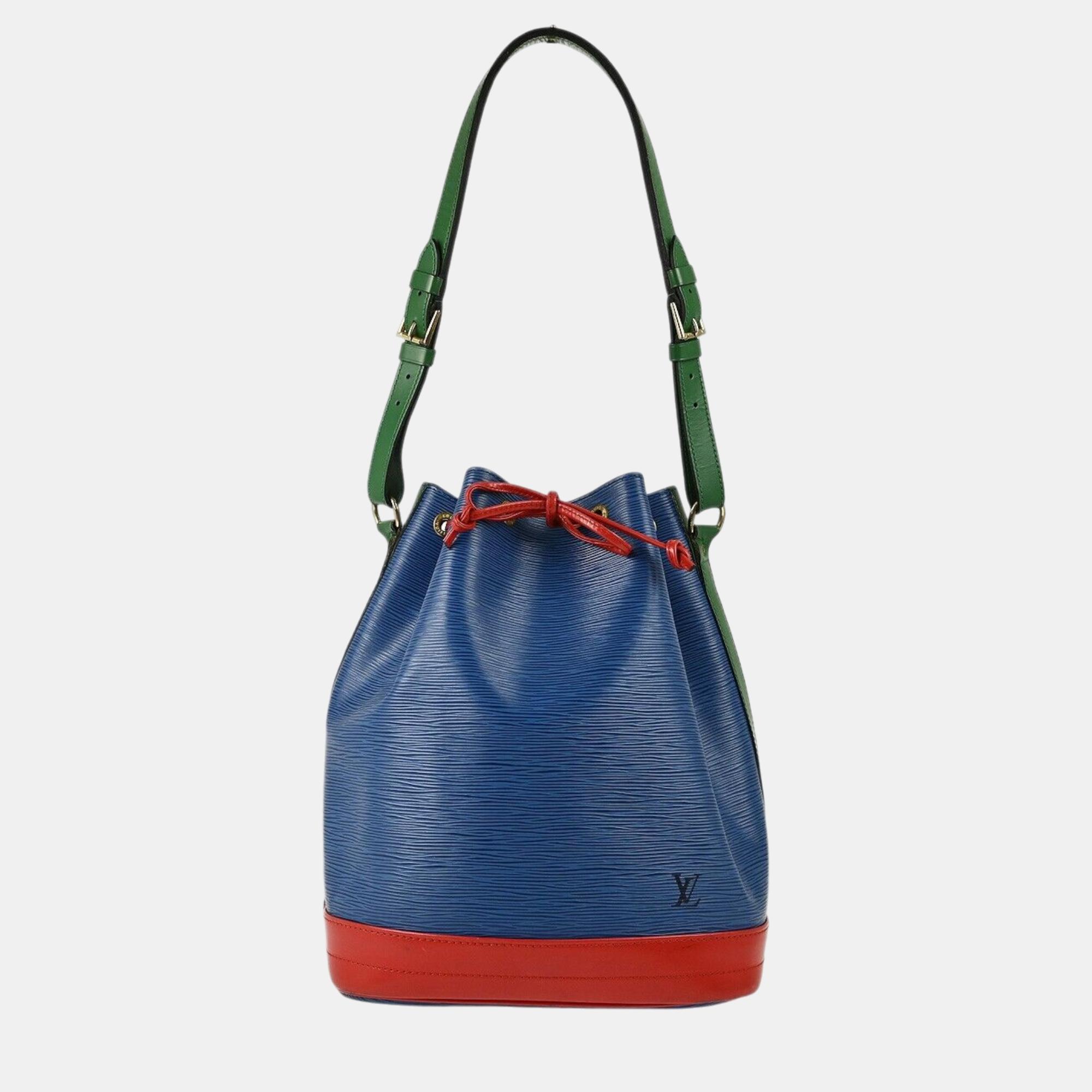 

Louis Vuitton Tricolor Noe Epi Drawstring Shoulder Bag, Blue