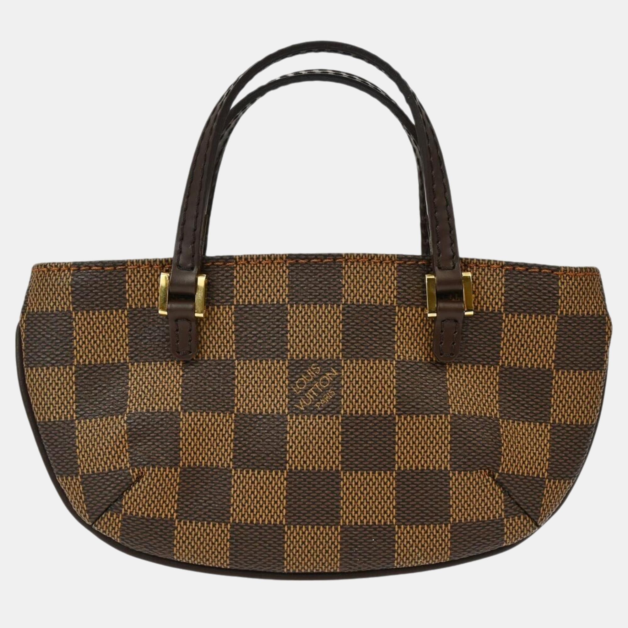 

Louis Vuitton Damier Manosque Attached Pouch Bag, Brown