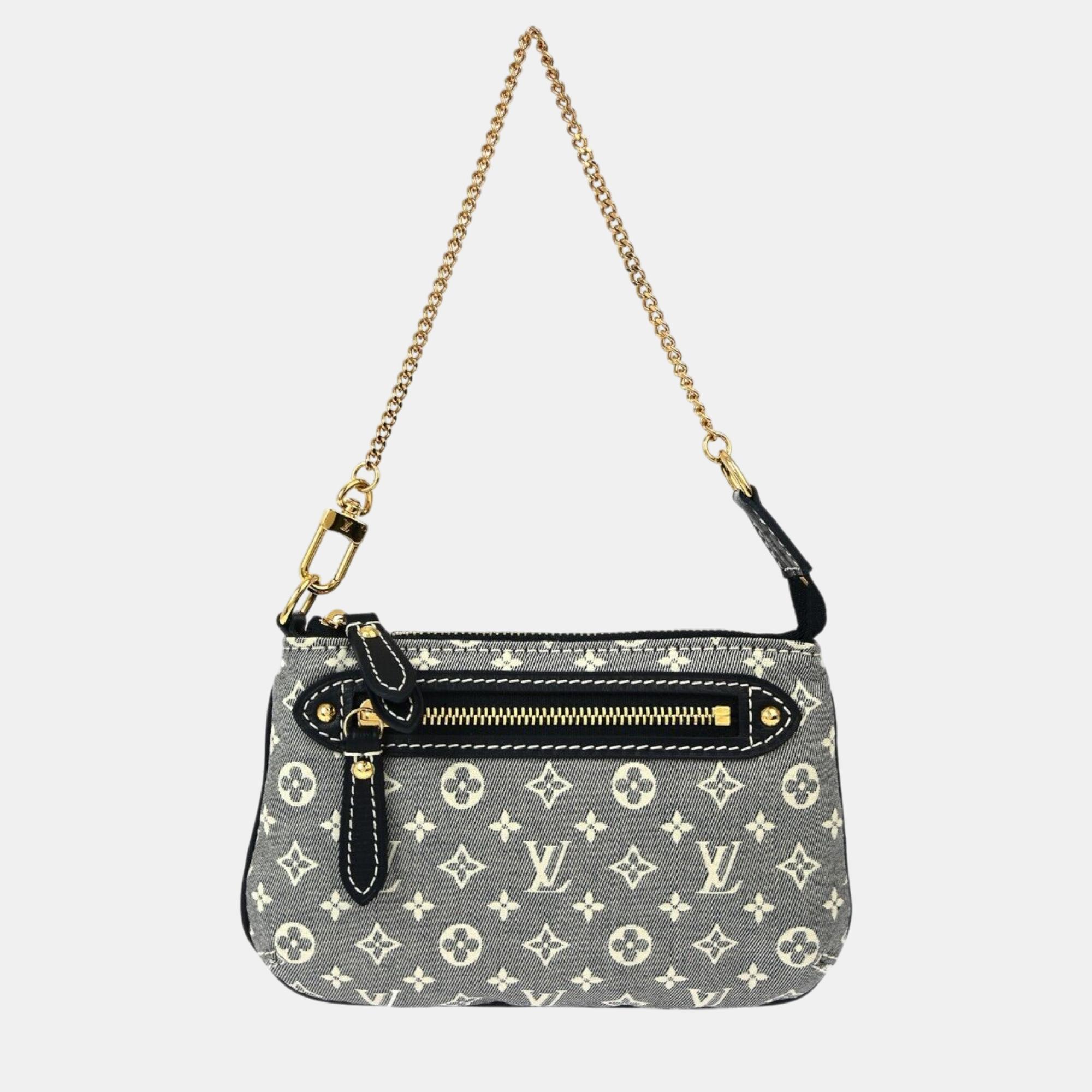 

Louis Vuitton Gray Mini Lin Pochette Accessoires Handbag, Grey