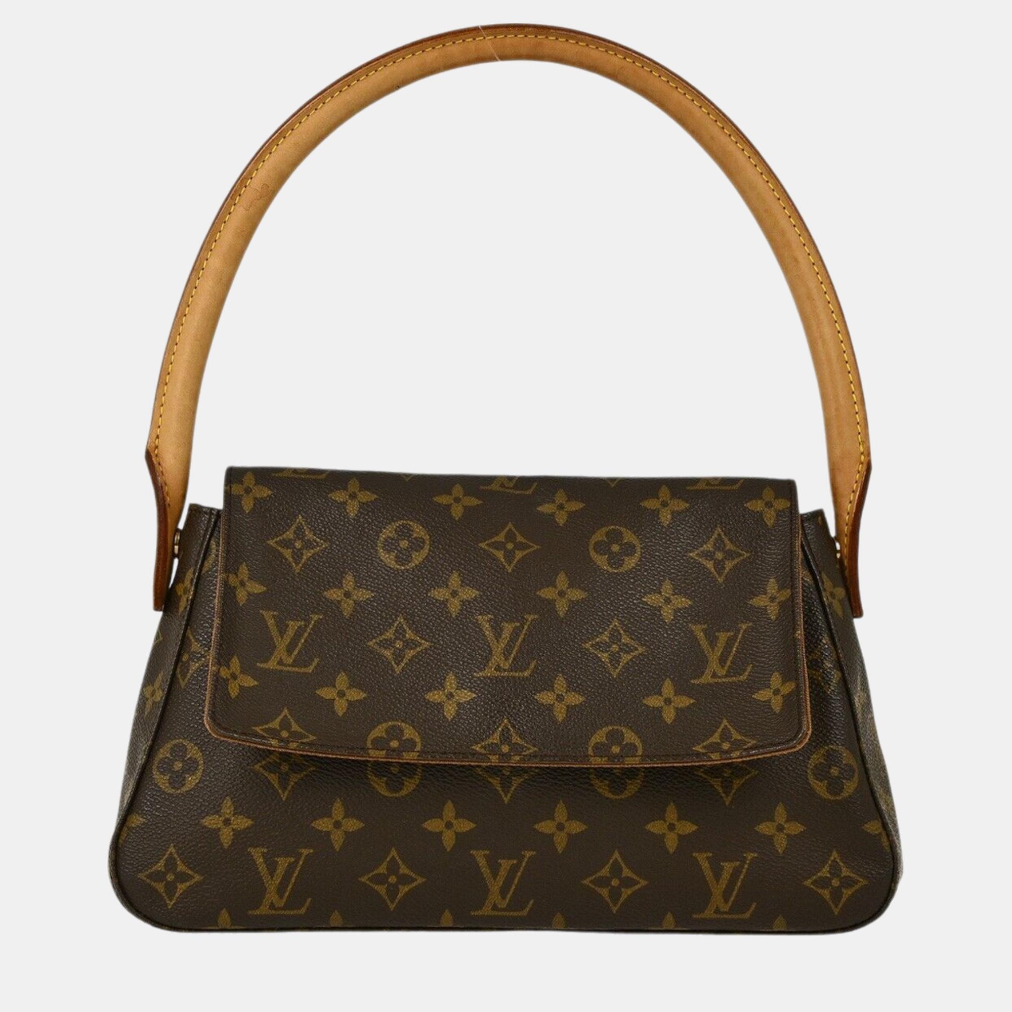 

Louis Vuitton Monogram Mini Looping Handbag, Brown