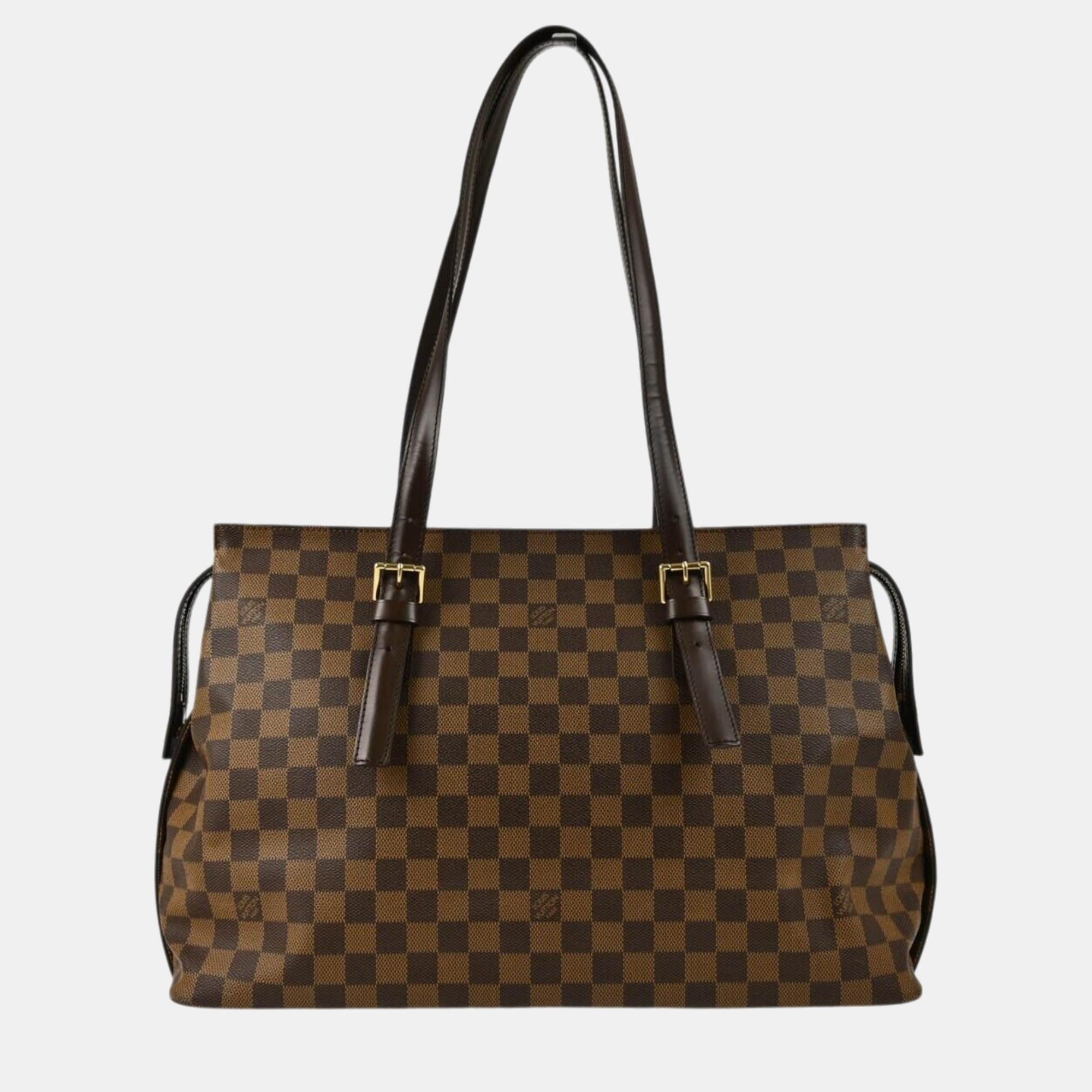 

Louis Vuitton Damier Chelsea Shoulder Tote Bag, Brown