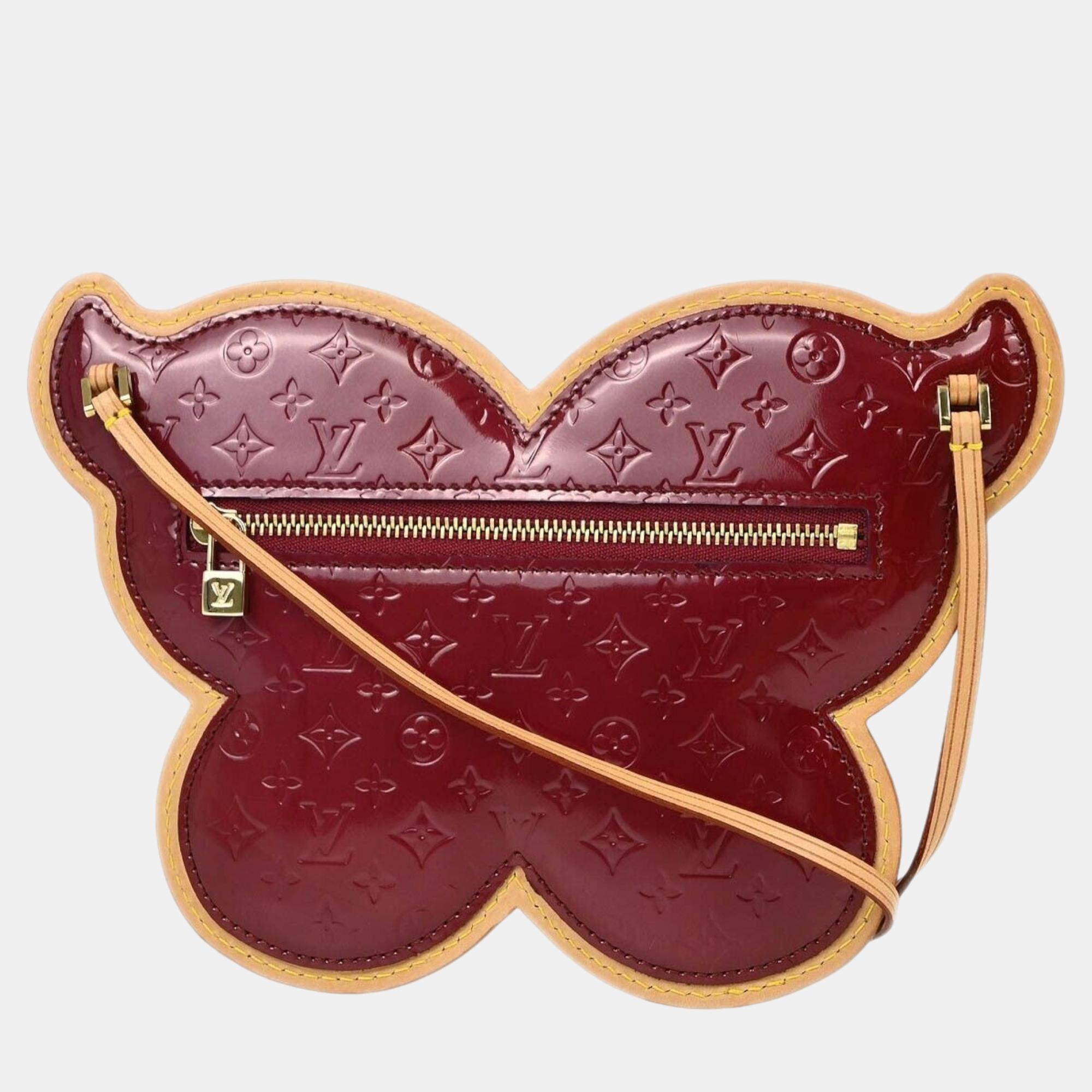 Louis Vuitton Purple Monogram Vernis Pochette Butterfly bag 