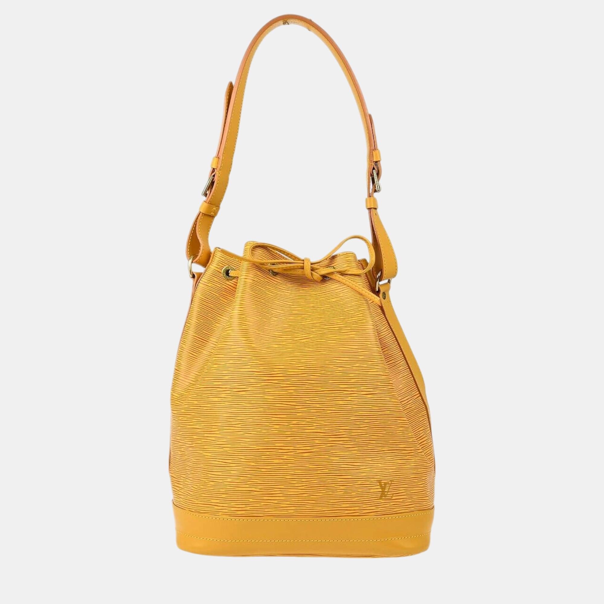 

Louis Vuitton Yellow Epi Noe Drawstring Shoulder Bag