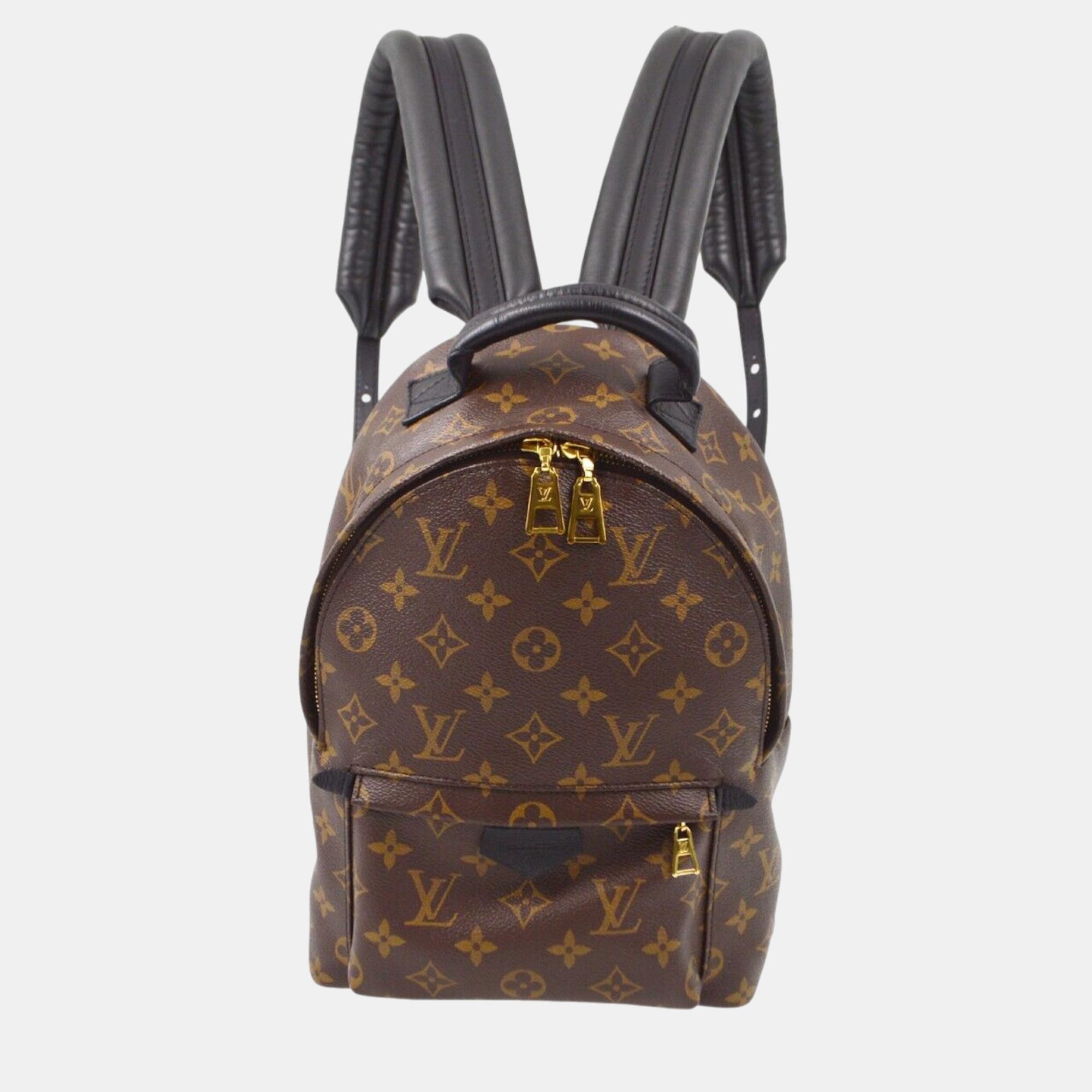 

Louis Vuitton Monogram Palm Springs PM Backpack, Brown