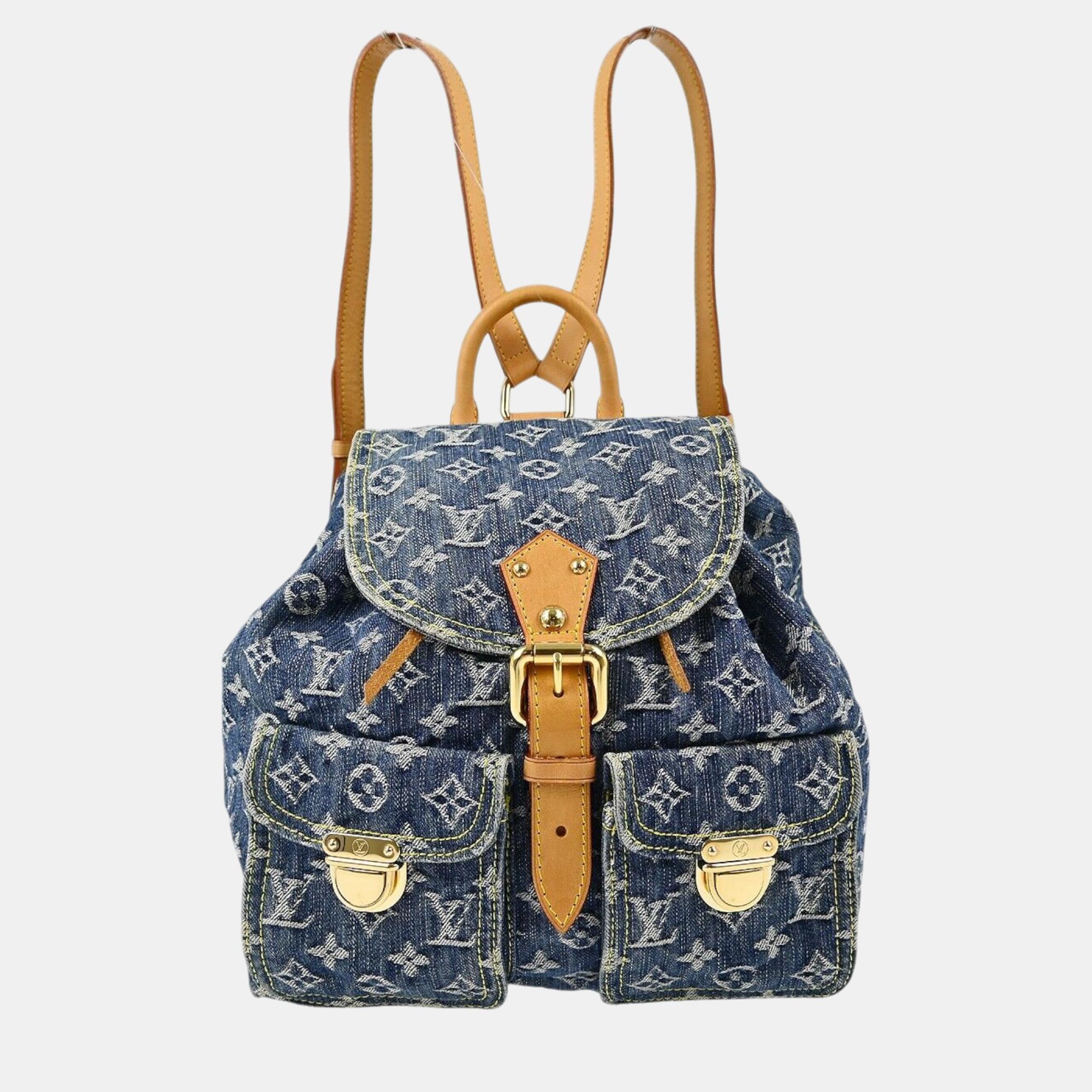 

Louis Vuitton Blue Monogram Denim Sac a Dos GM Backpack