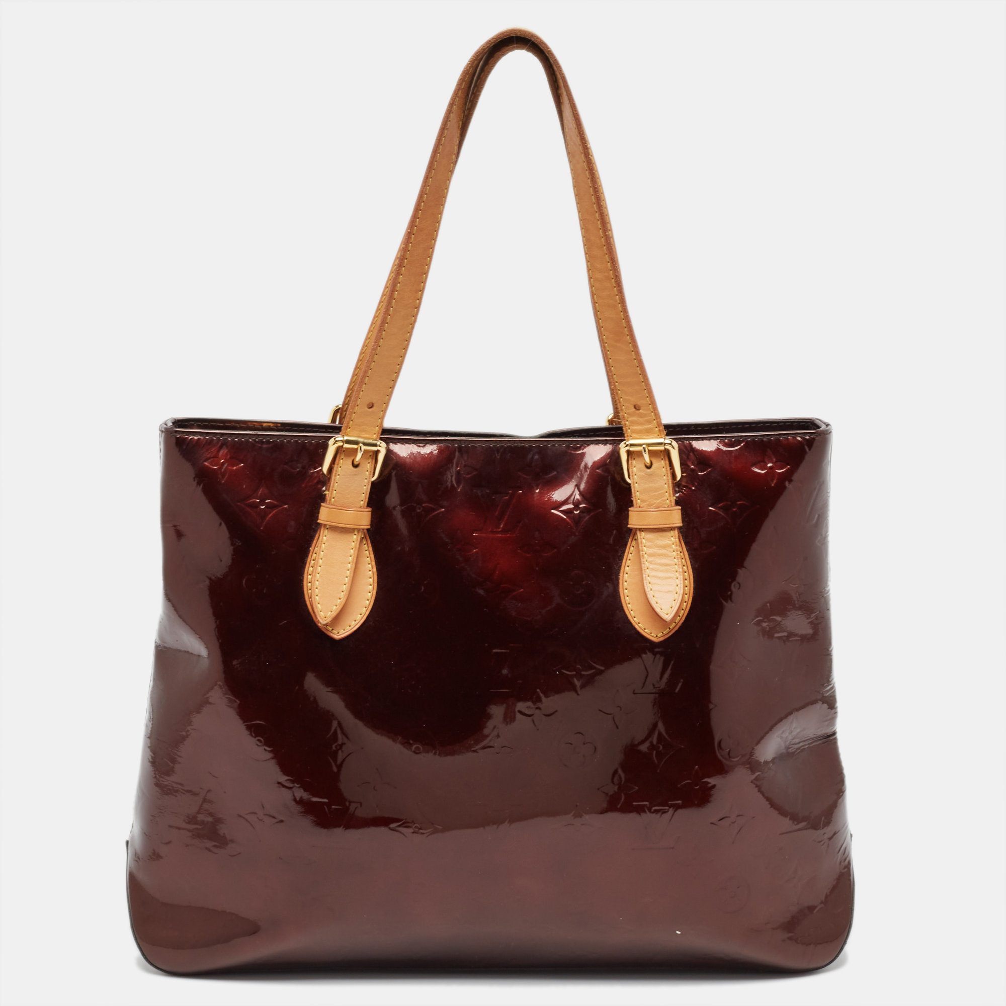 

Louis Vuitton Amarante Monogram Vernis Brentwood Bag, Burgundy