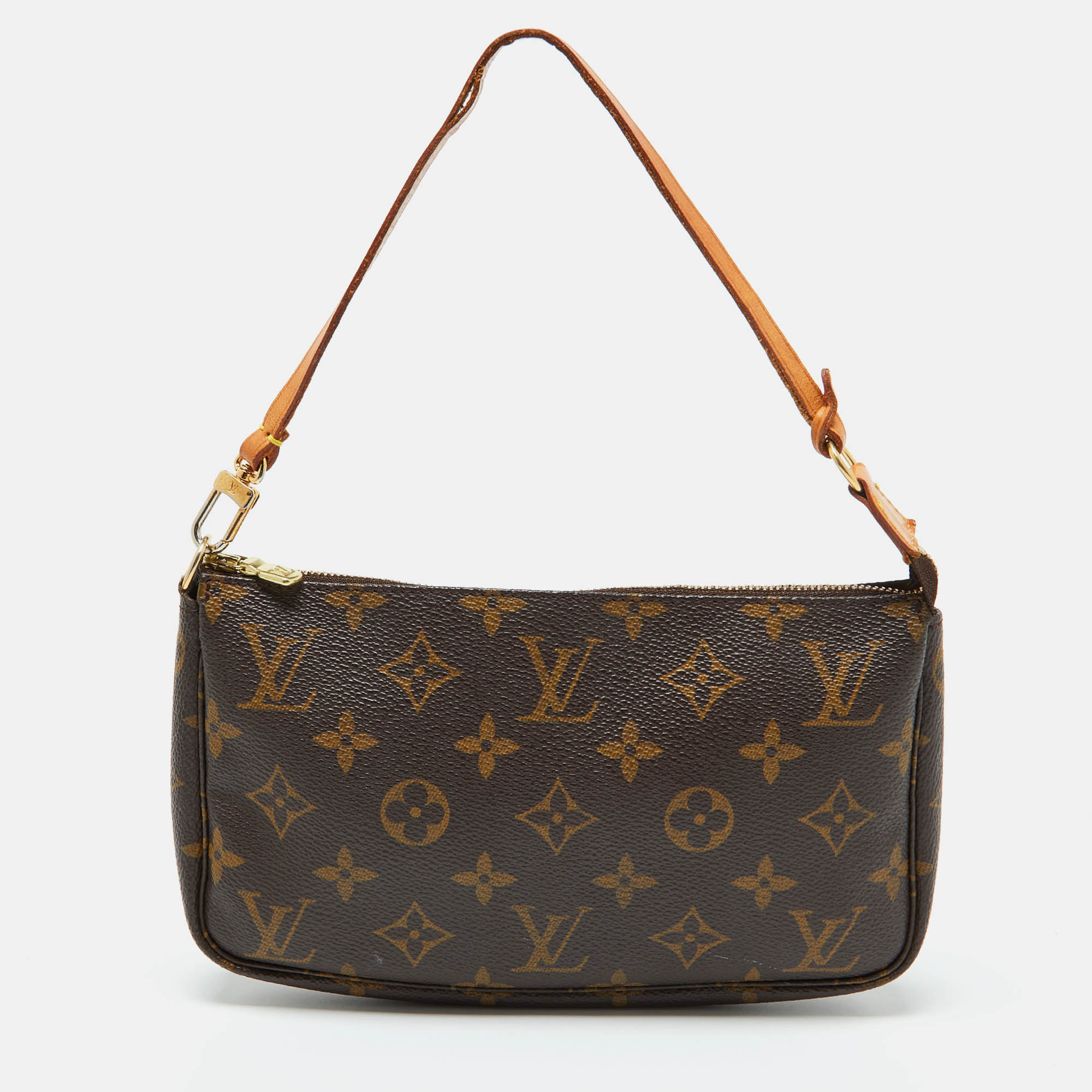 

Louis Vuitton Monogram Canvas Pochette Accessoires Bag, Brown