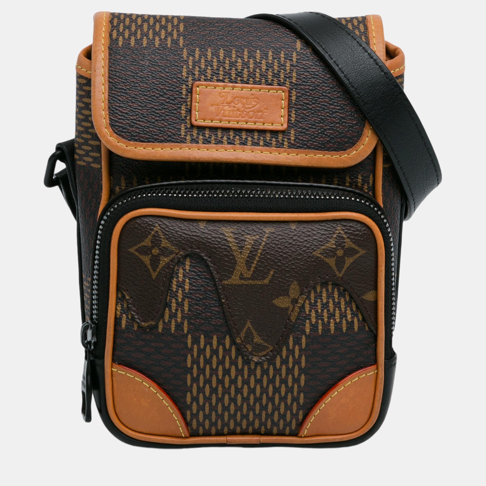 

Louis Vuitton Brown Nigo Giant Damier Ebene Monogram Nano Amazone