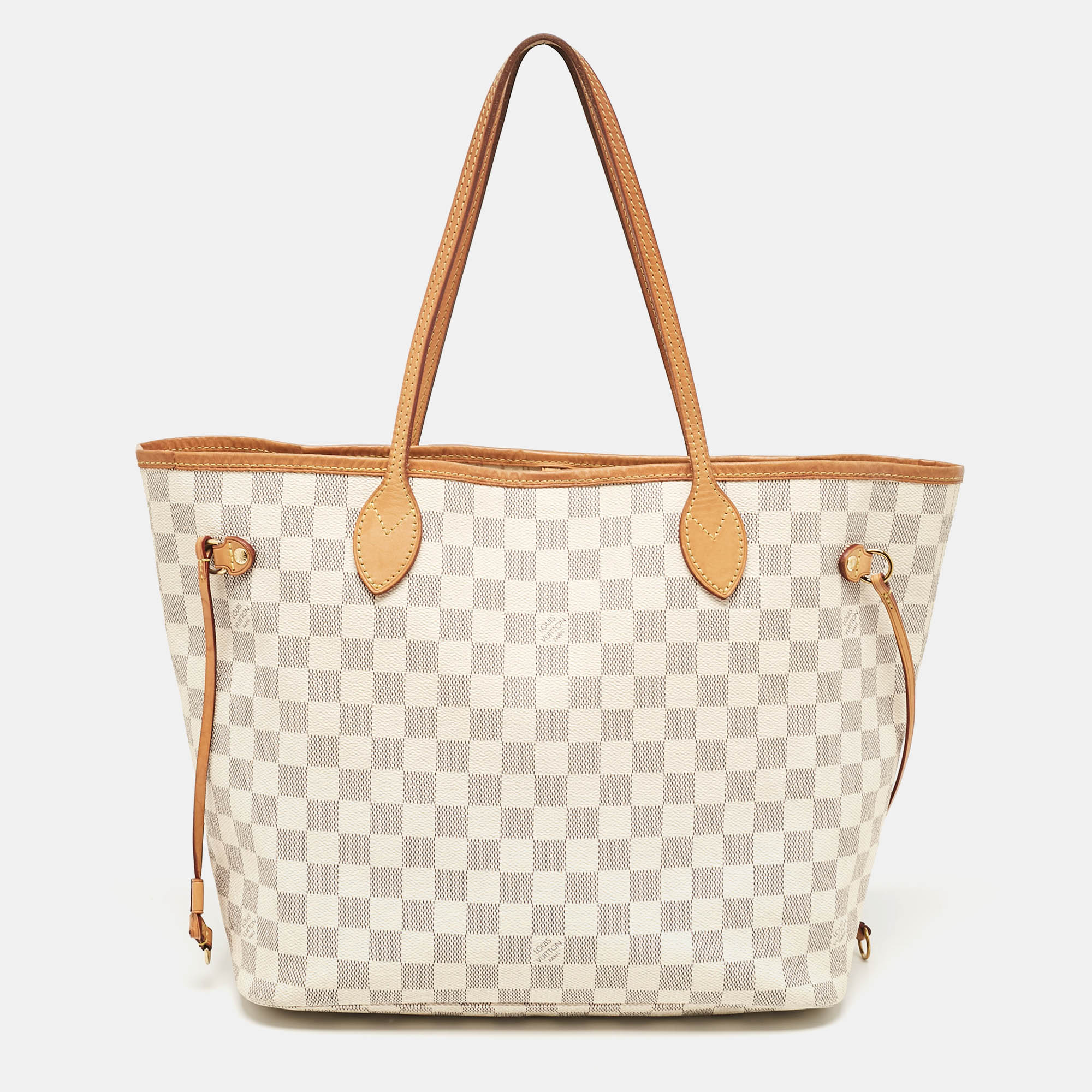 

Louis Vuitton Damier Azur Neverfull MM Bag, Grey