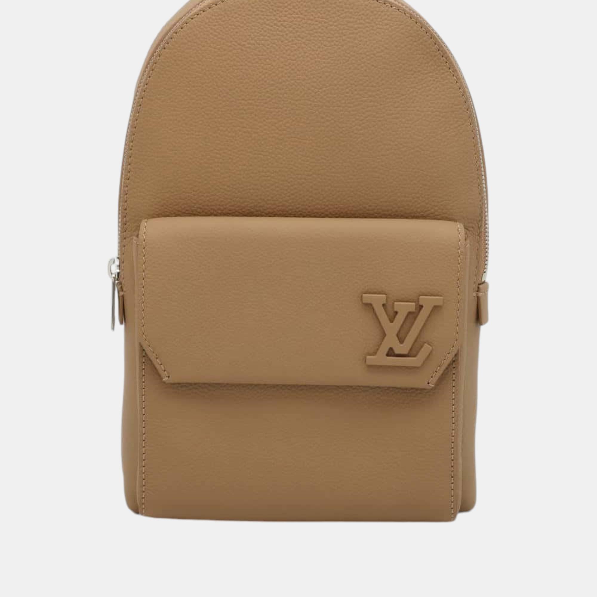 

Louis Vuitton LV Aerogram Pilot Sling Bag Beige Taurillon Leather